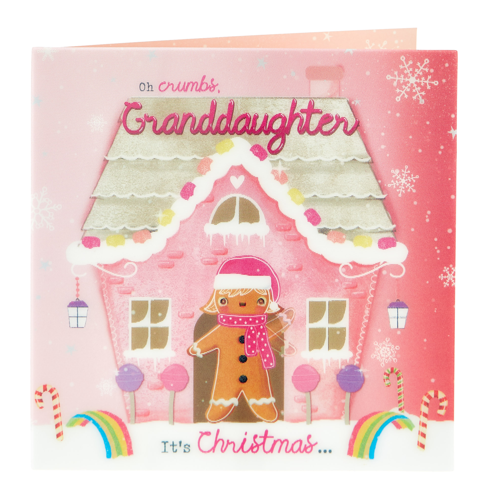 Hologram Christmas Card - Granddaughter