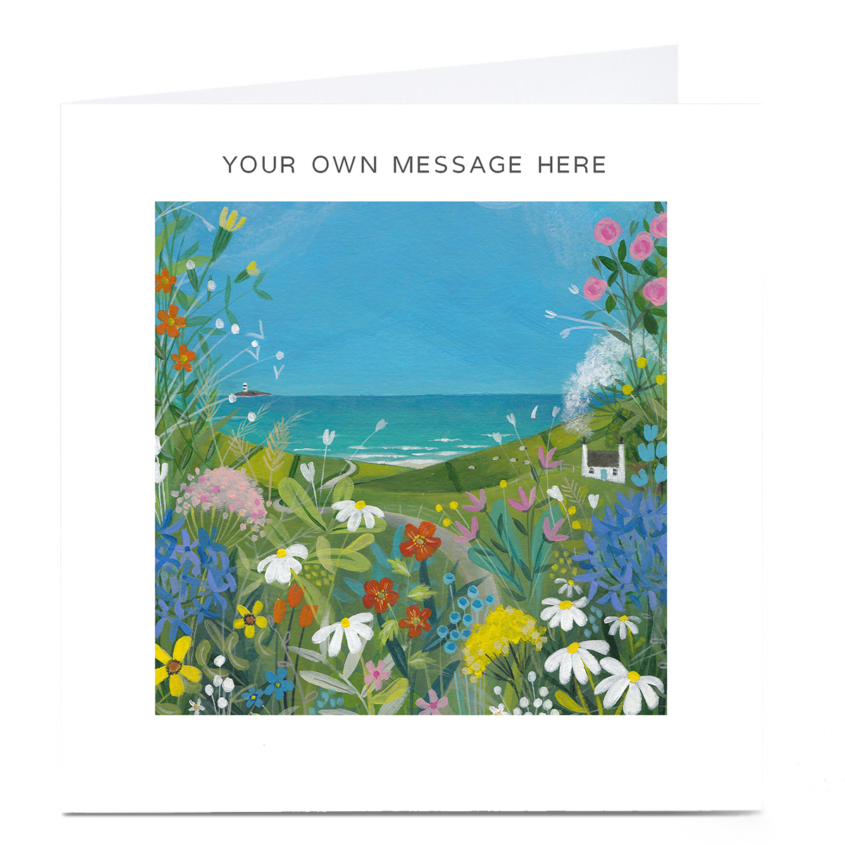 Personalised Card - Hills & Sea Scenery