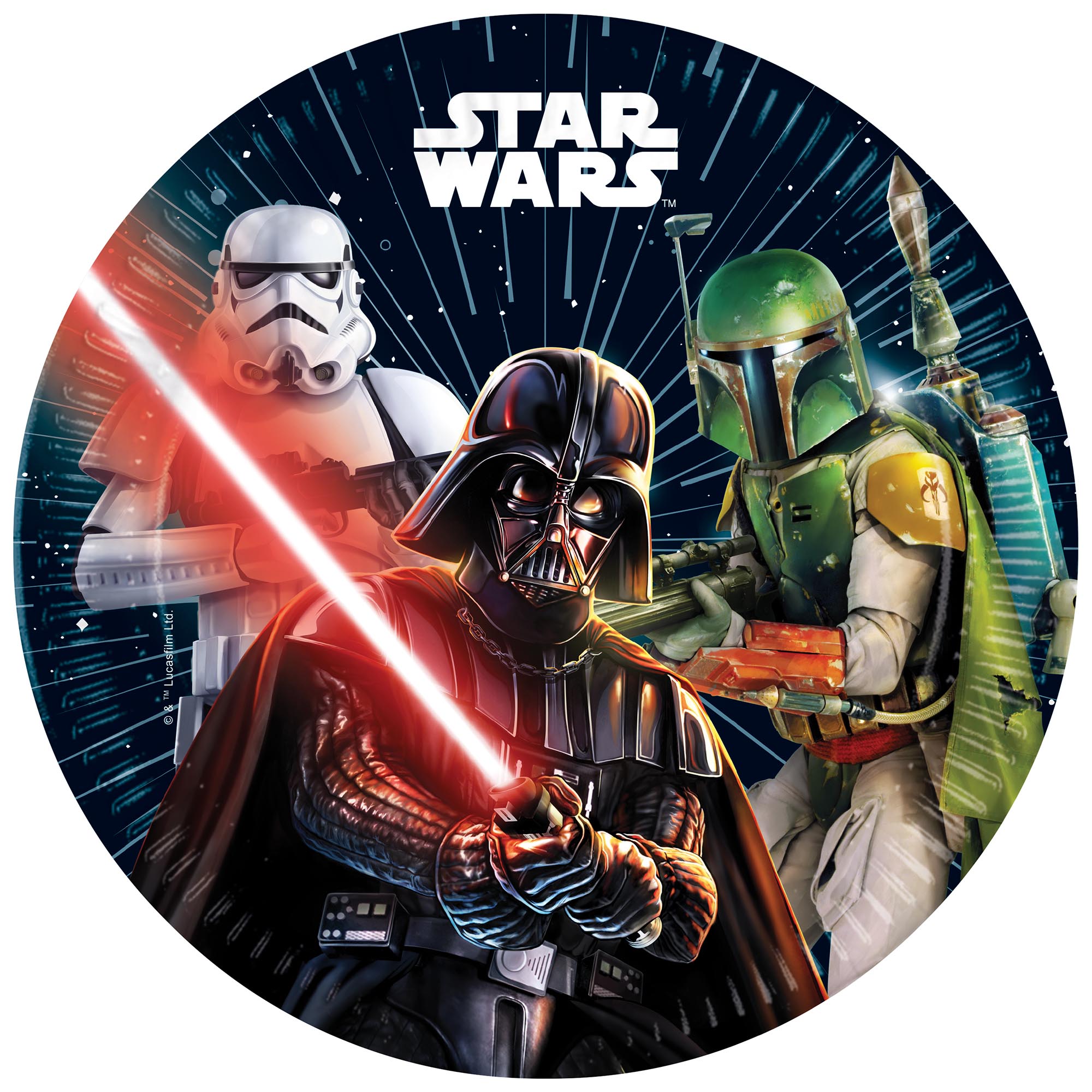 Star Wars Galaxy Party Tableware & Decorations Bundle - 16 Guests