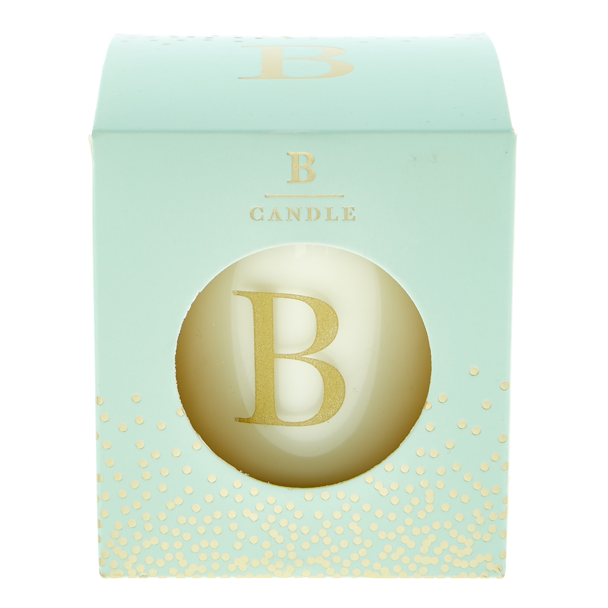 Letter B Warm Cashmere Scented Candle