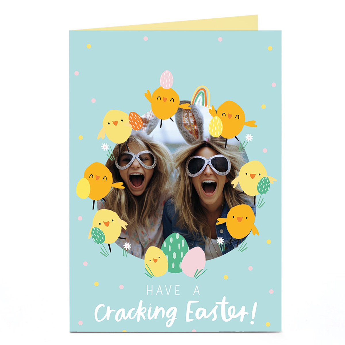 Photo Easter Card - Have a Cracking Easter Chicks