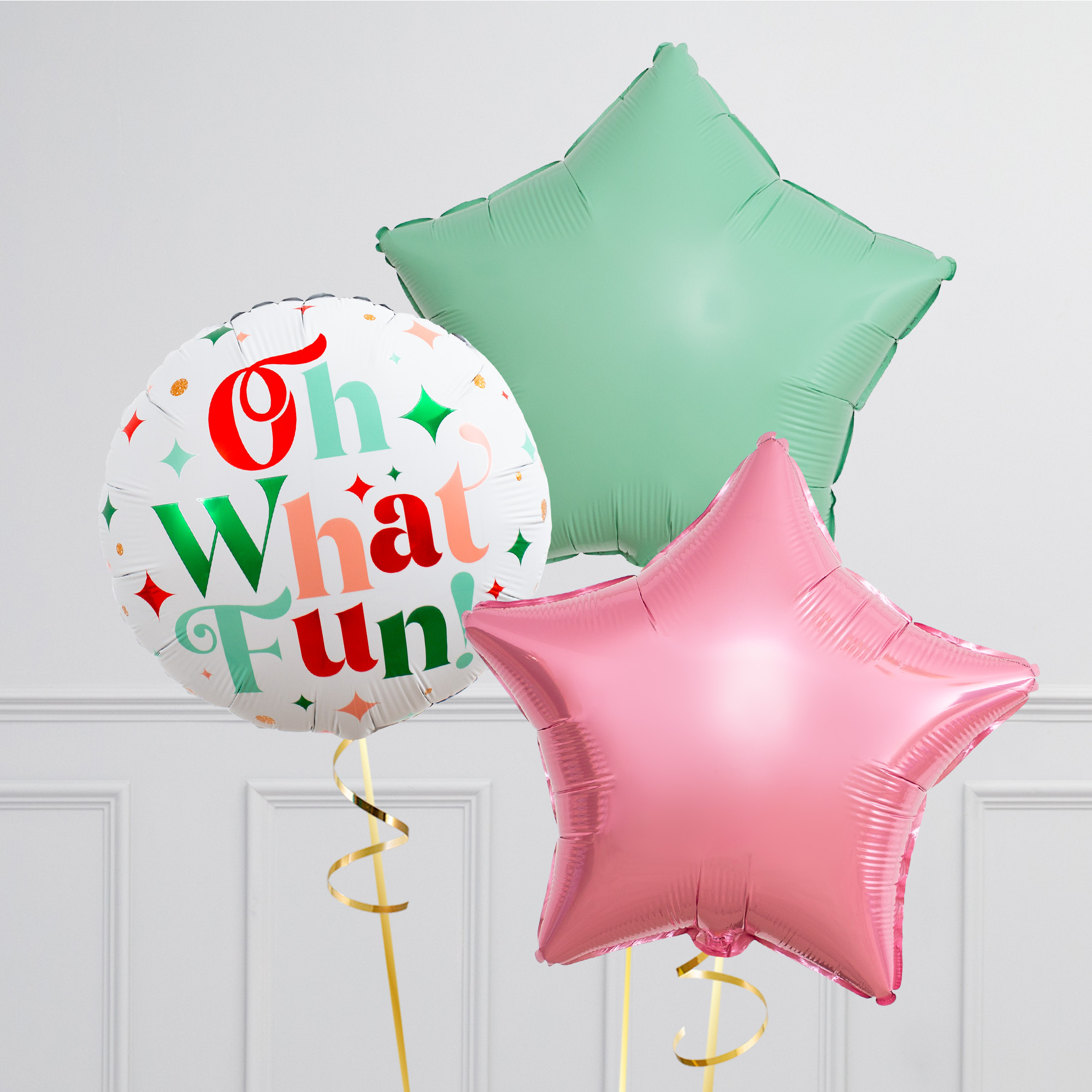 Snow Globe Foil Balloon Package - Delivered Inflated!