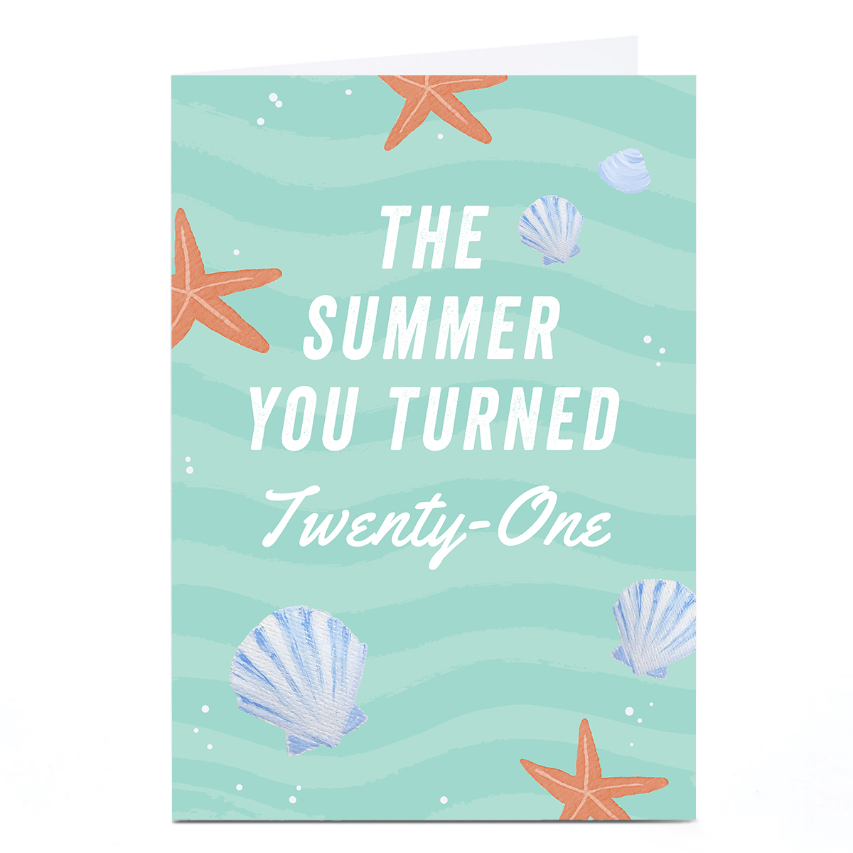 Personalised 21st Birthday Card - The Summer You Turned 21