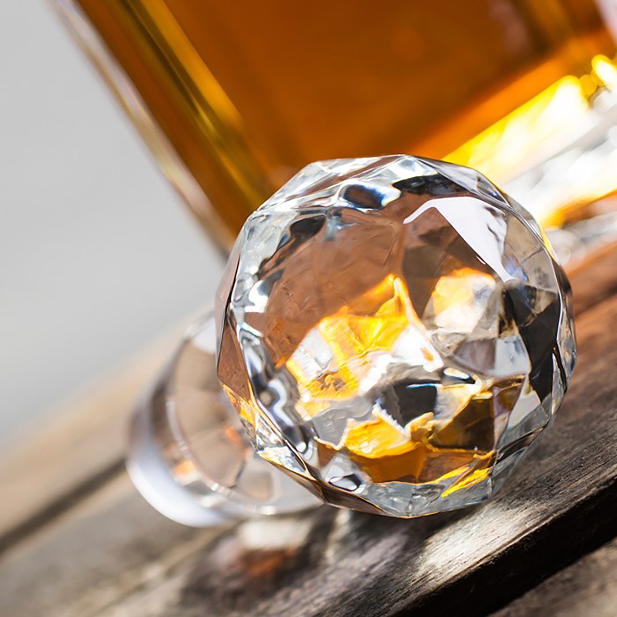 Engraved Crystal Decanter - Ampersand Initials