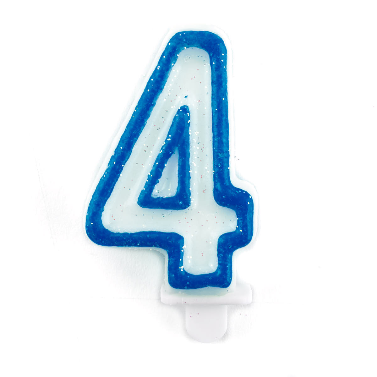 Blue Number 4 Birthday Candle 4781