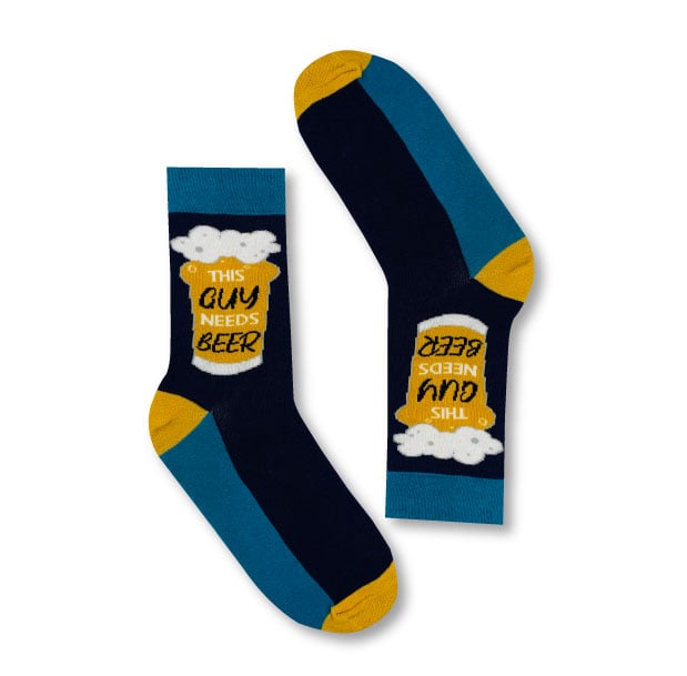 Men's Beer Socks Gift Set - 3 Pairs