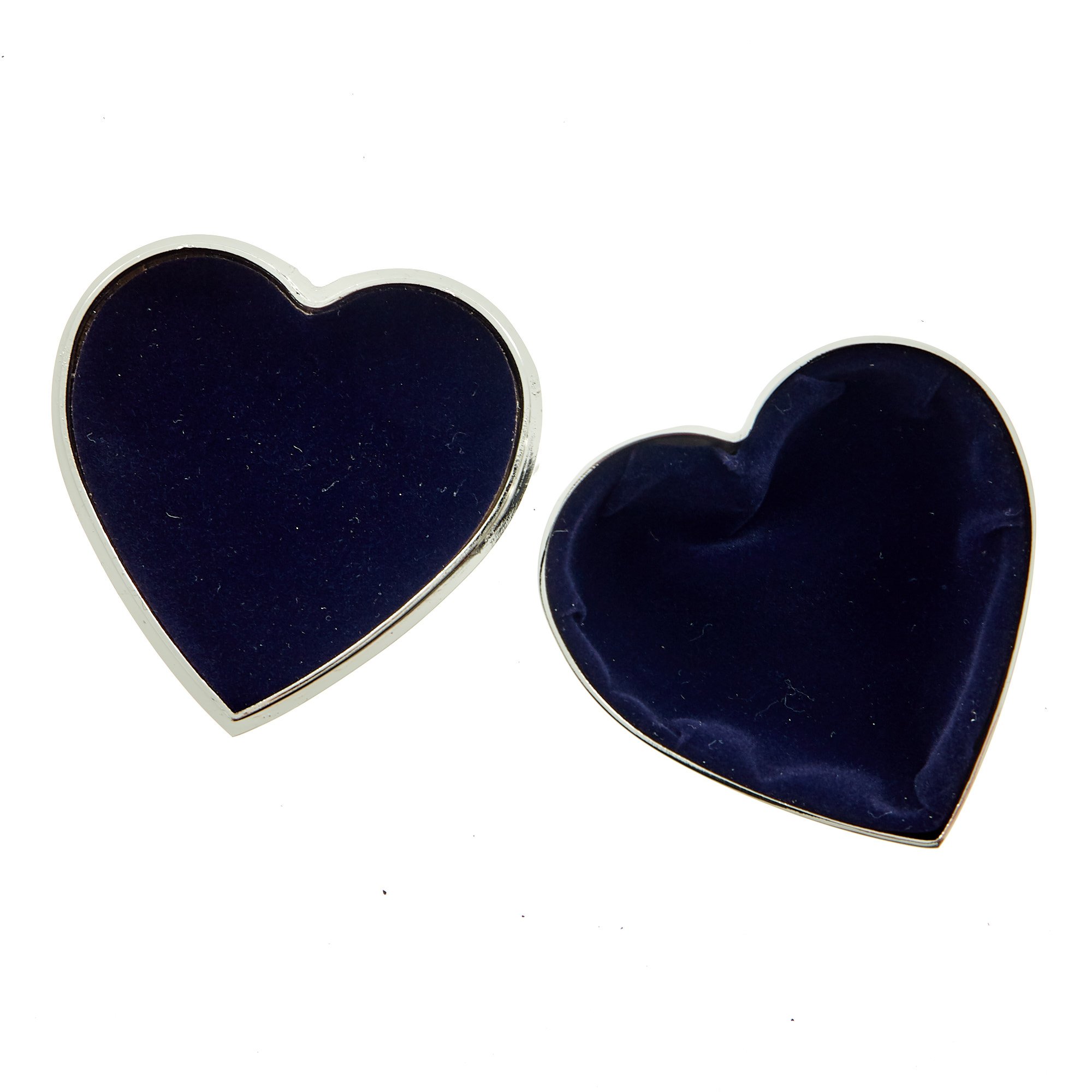 Silver Plated Heart Trinket Box