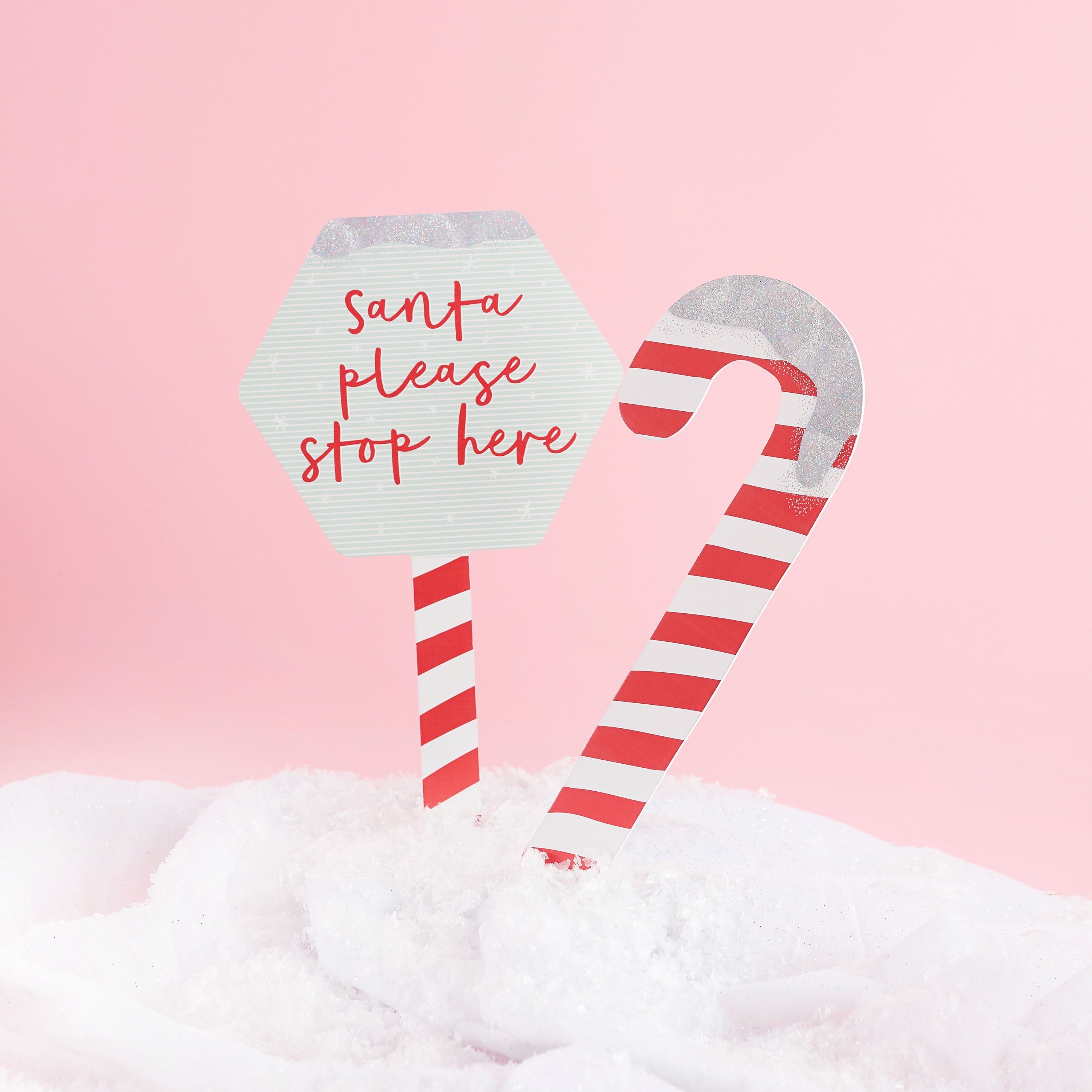 Candy Cane Garden Signs - Pack of 2,  Candy Cane Garden Signs - Pack of 2