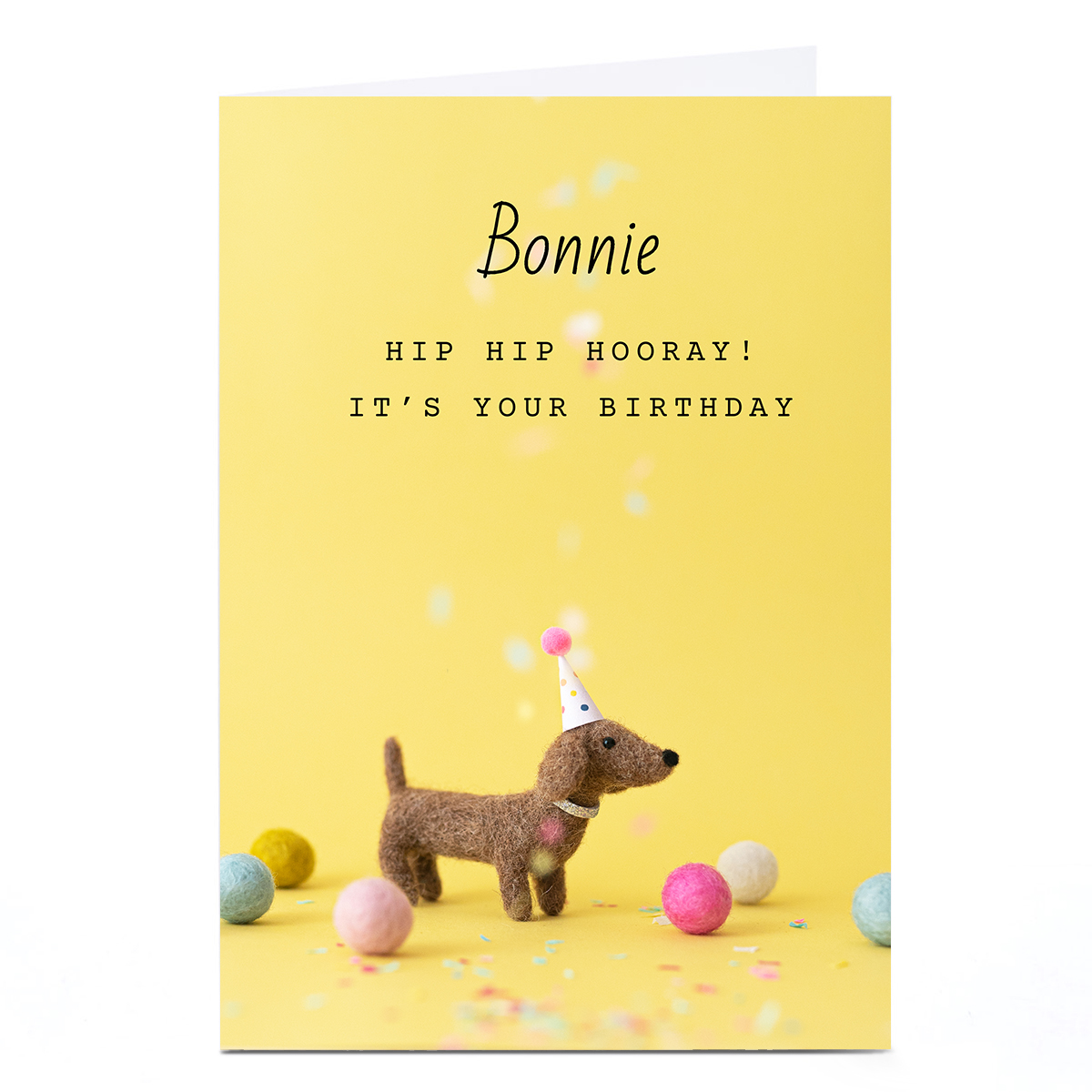 Personalised Lemon and Sugar Birthday Card - Hip Hip Hooray! 