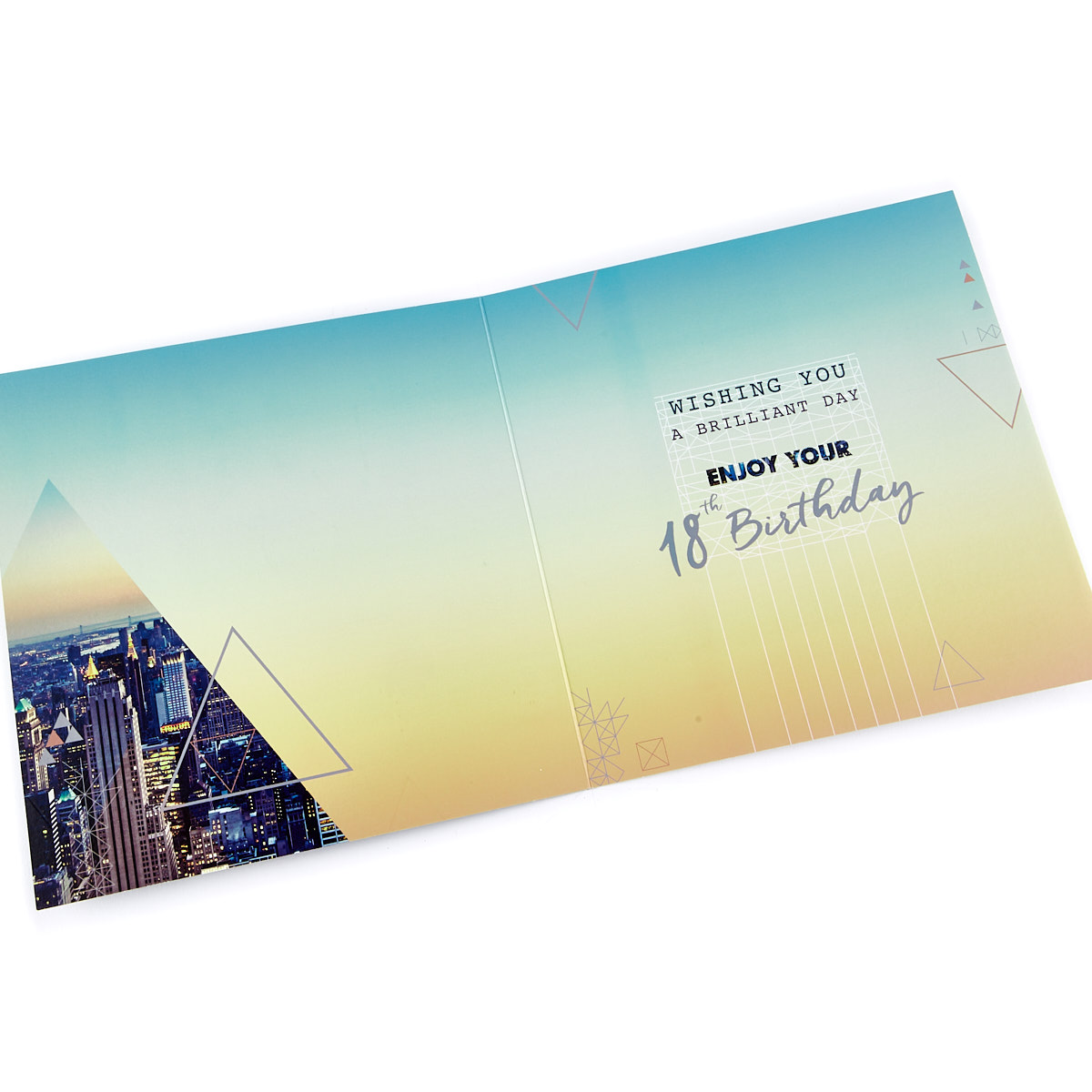 Platinum Collection 18th Birthday Card - New York Skyline