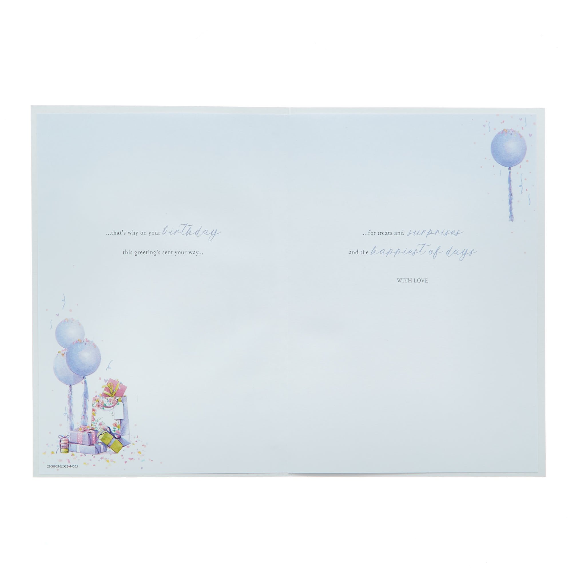 Birthday Card - Special Sister Balloons & Gifts