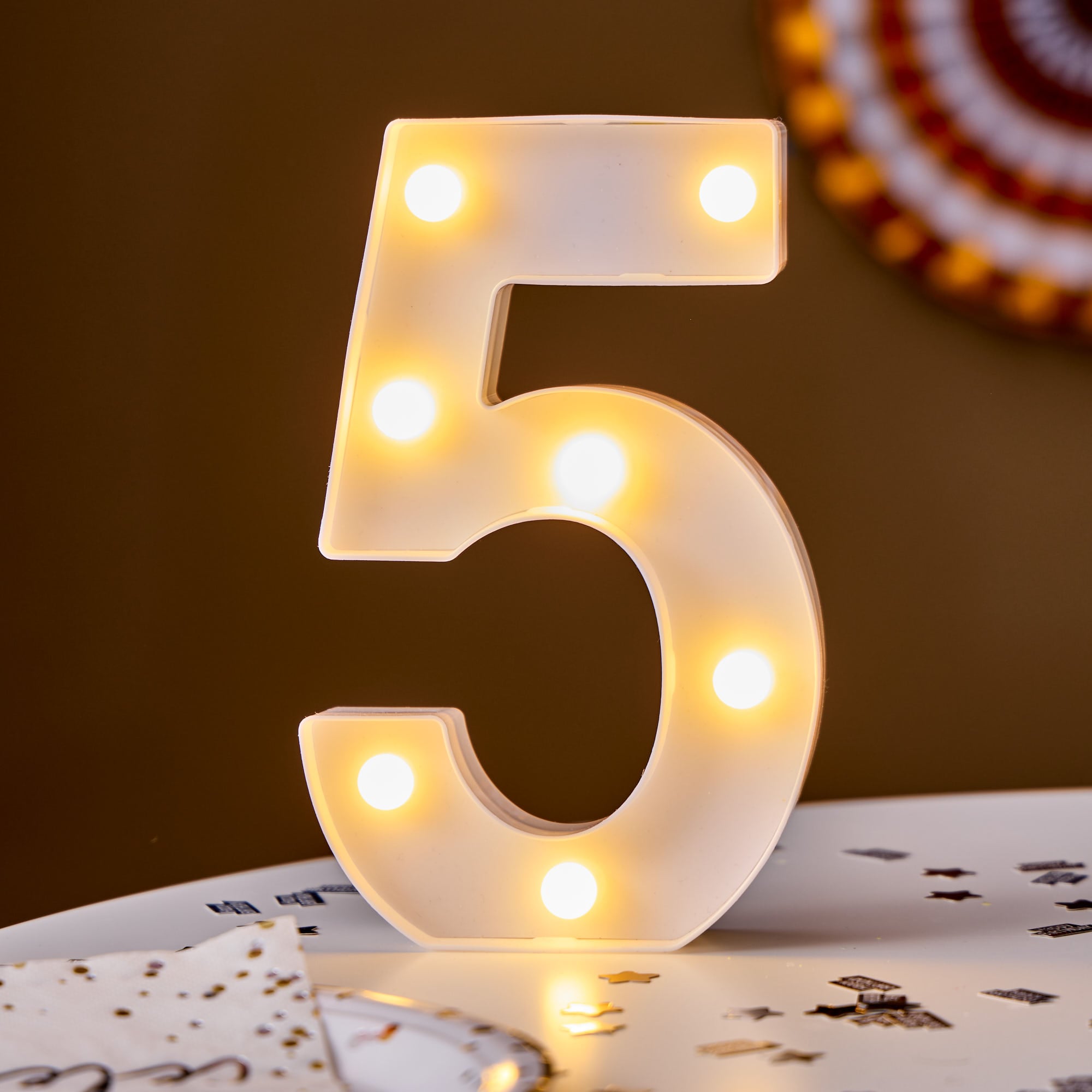 LED Number 5 Light