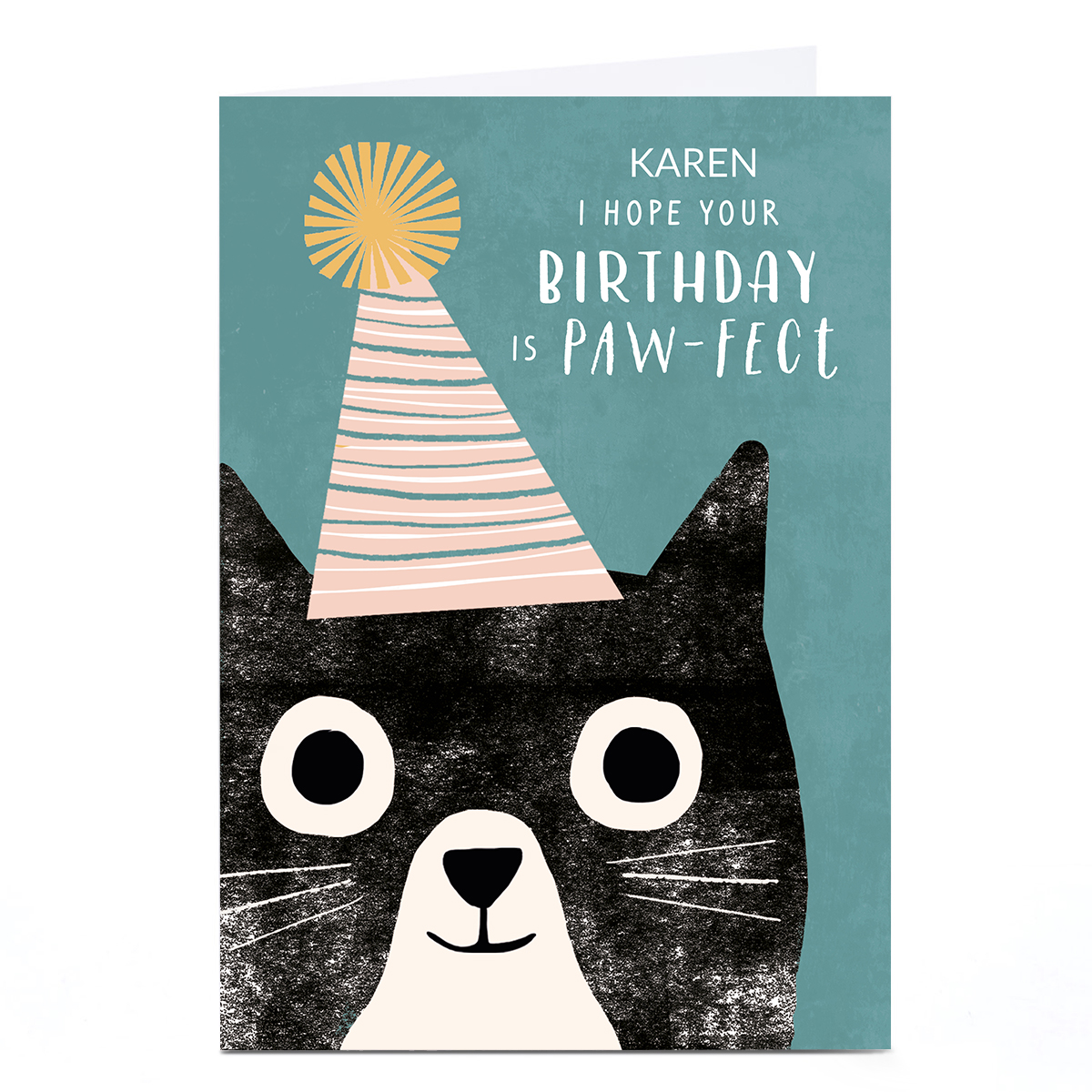Personalised Imagine Birthday Card - Paw-fect Birthday