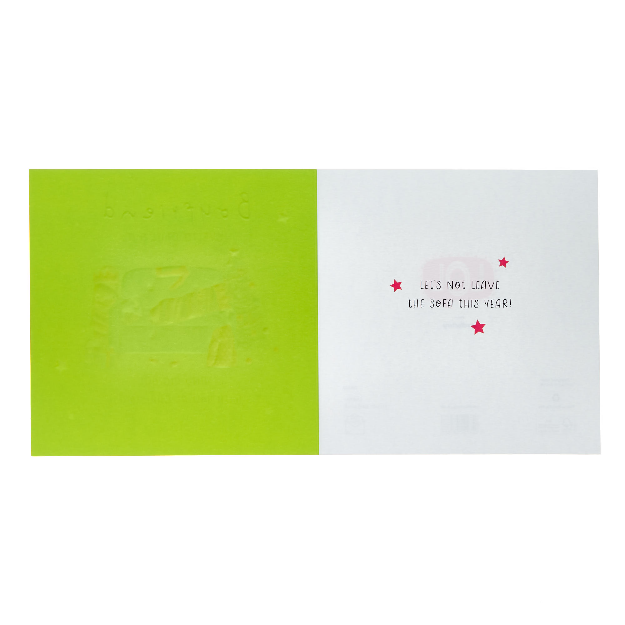 Boyfriend Chill Out & Pig Out Christmas Card