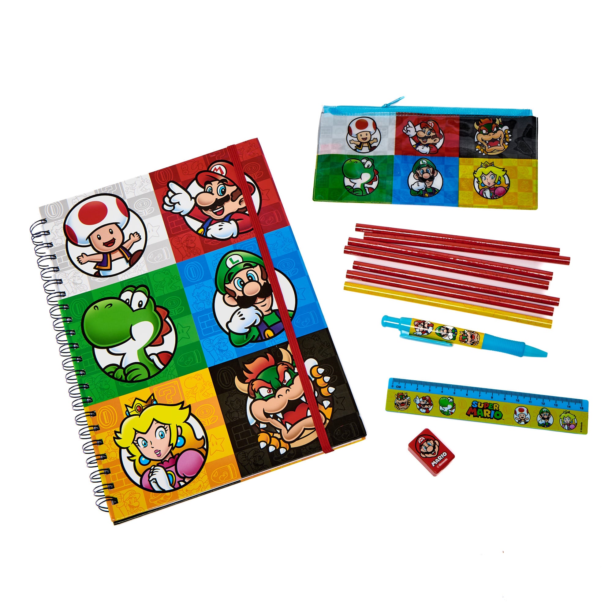Super Mario A4 Bumper Stationery Set