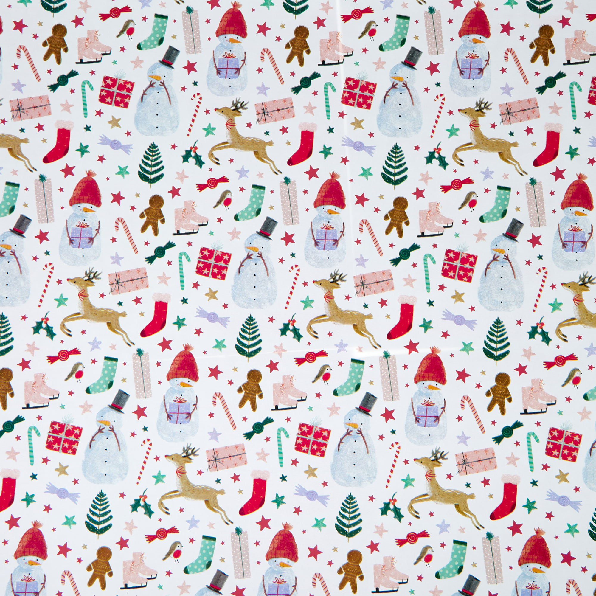 Candy Cane Christmas Wrapping Paper - 3 Rolls