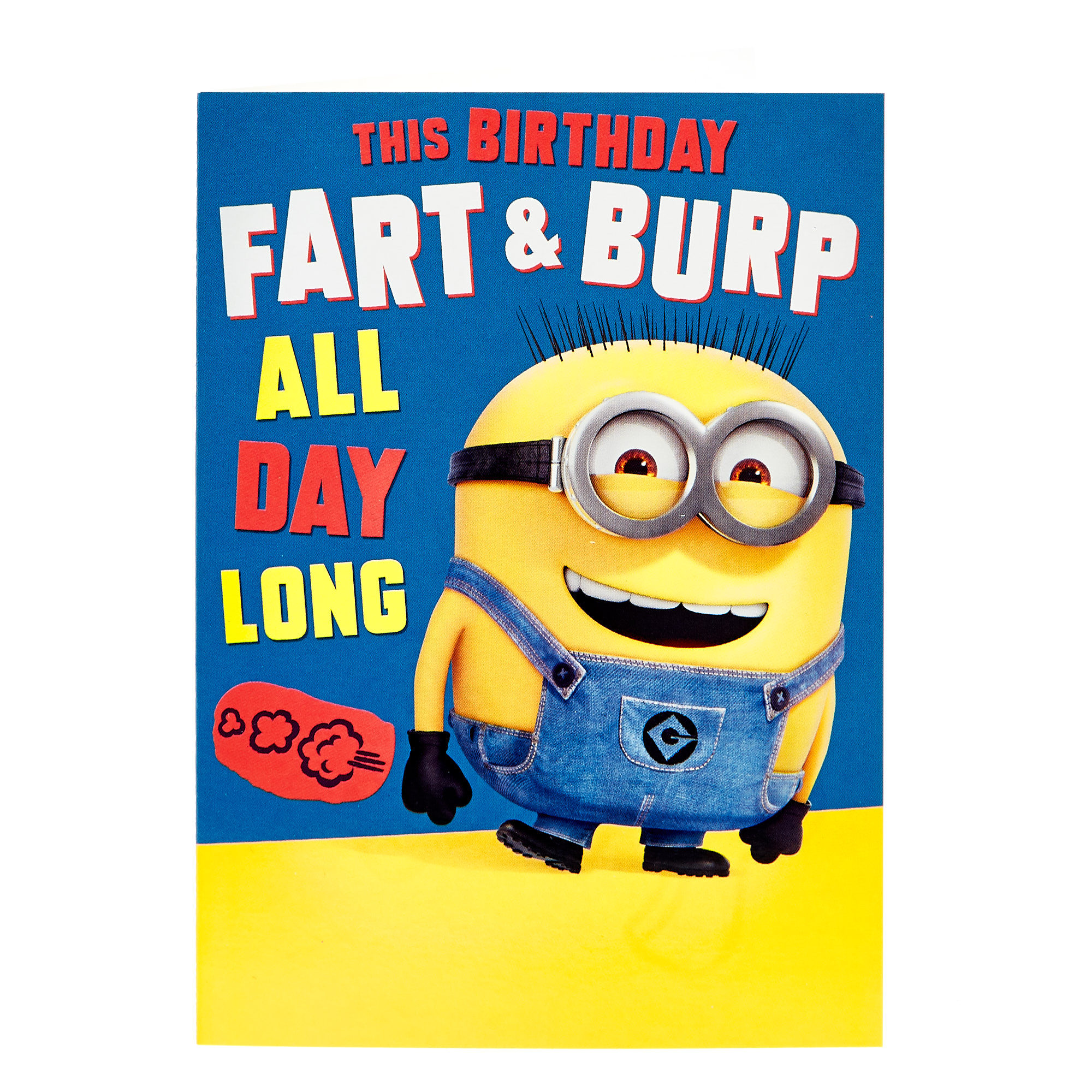 Minions Birthday Card - Fart & Burp