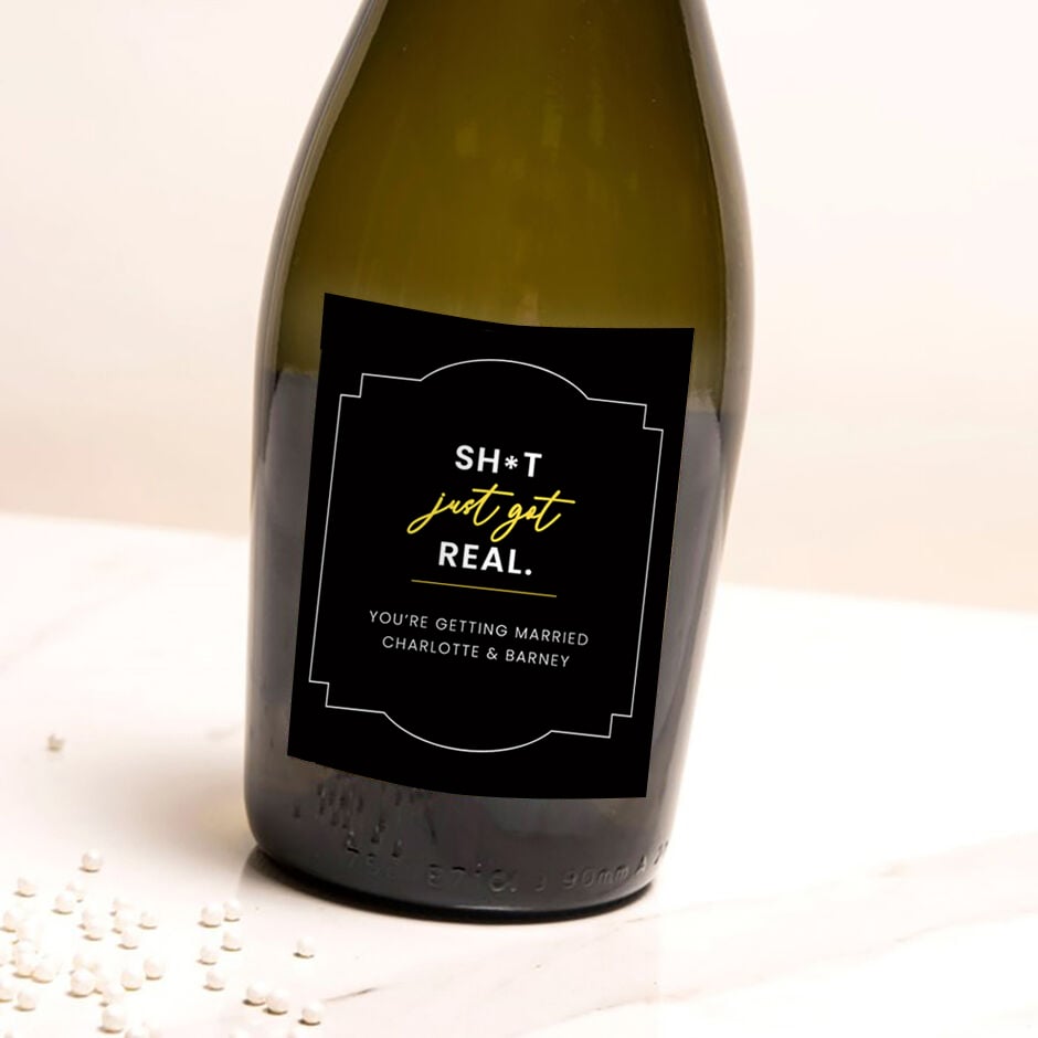 Personalised Prosecco - Sh*t Just got Real