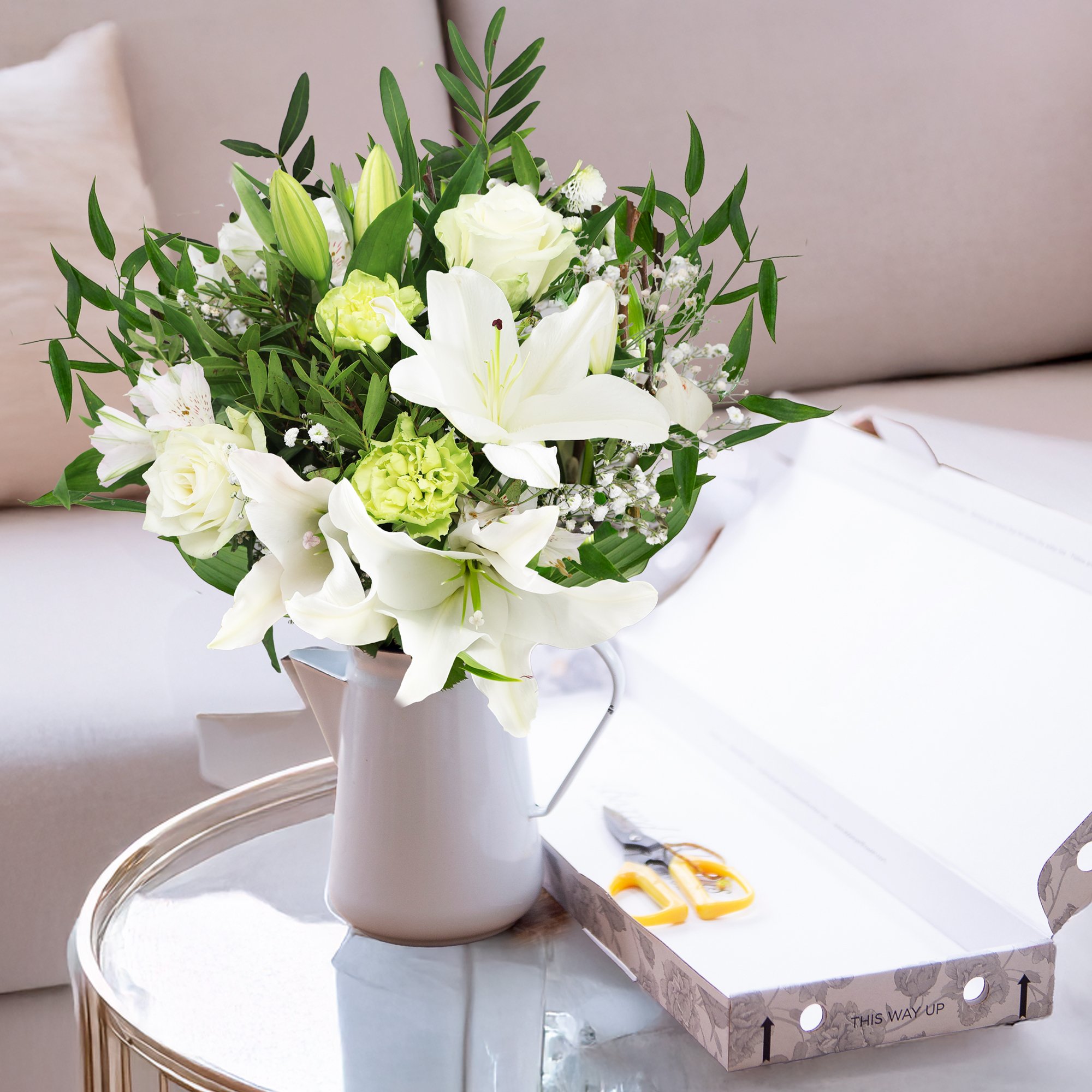 Serenity Letterbox Flower Bouquet