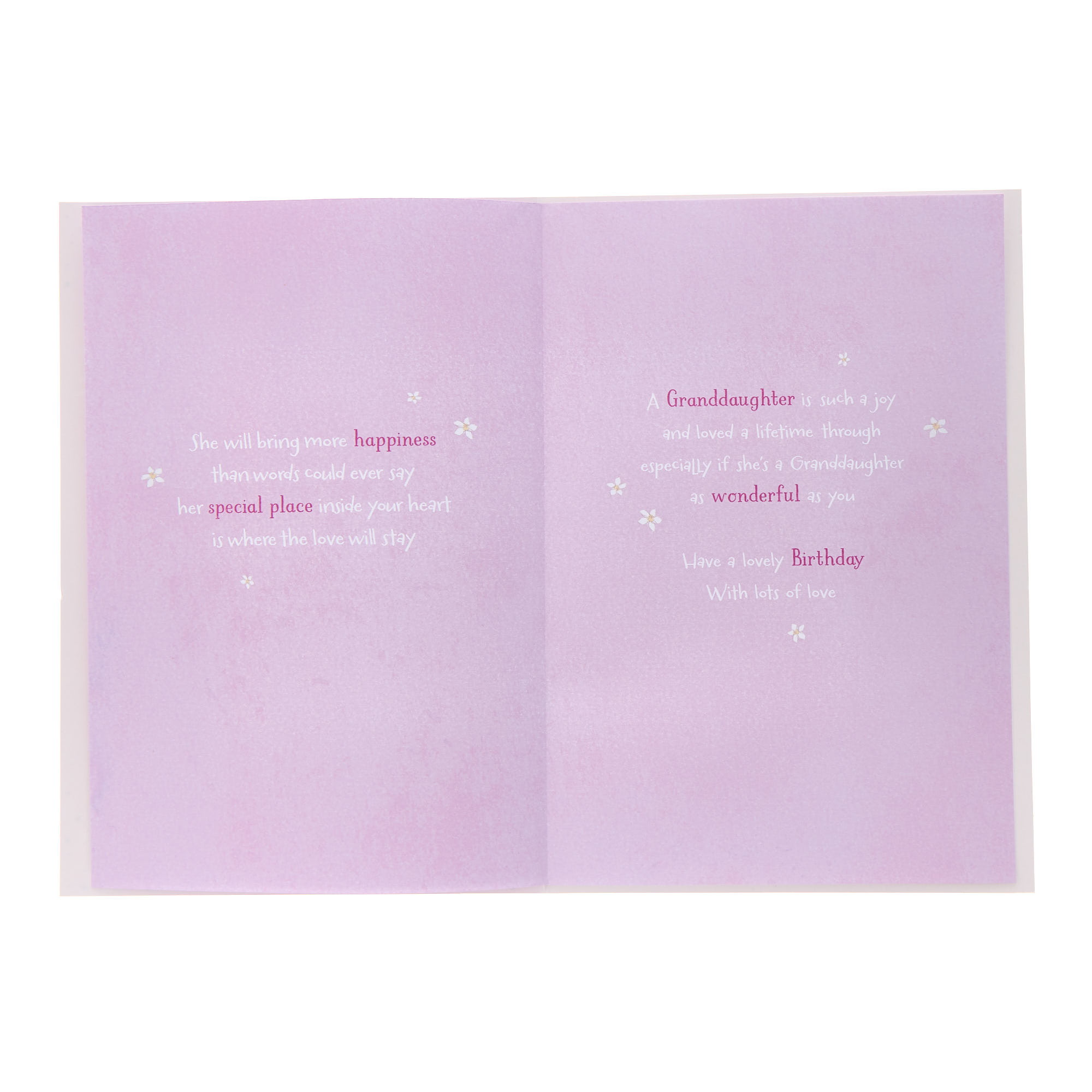 Granddaughter Bunny Rabbits Birthday Card