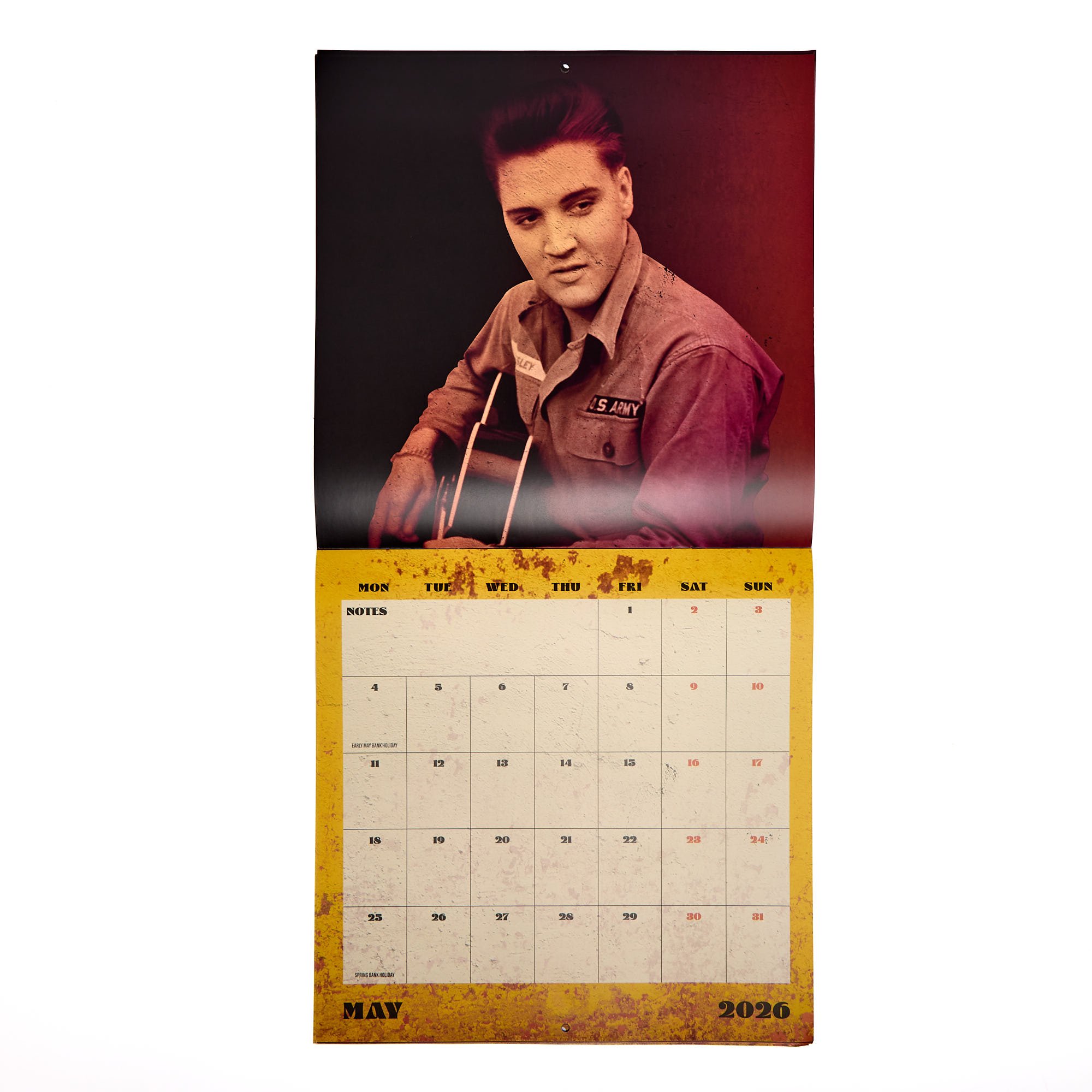 Elvis 2026 Square Wall Calendar