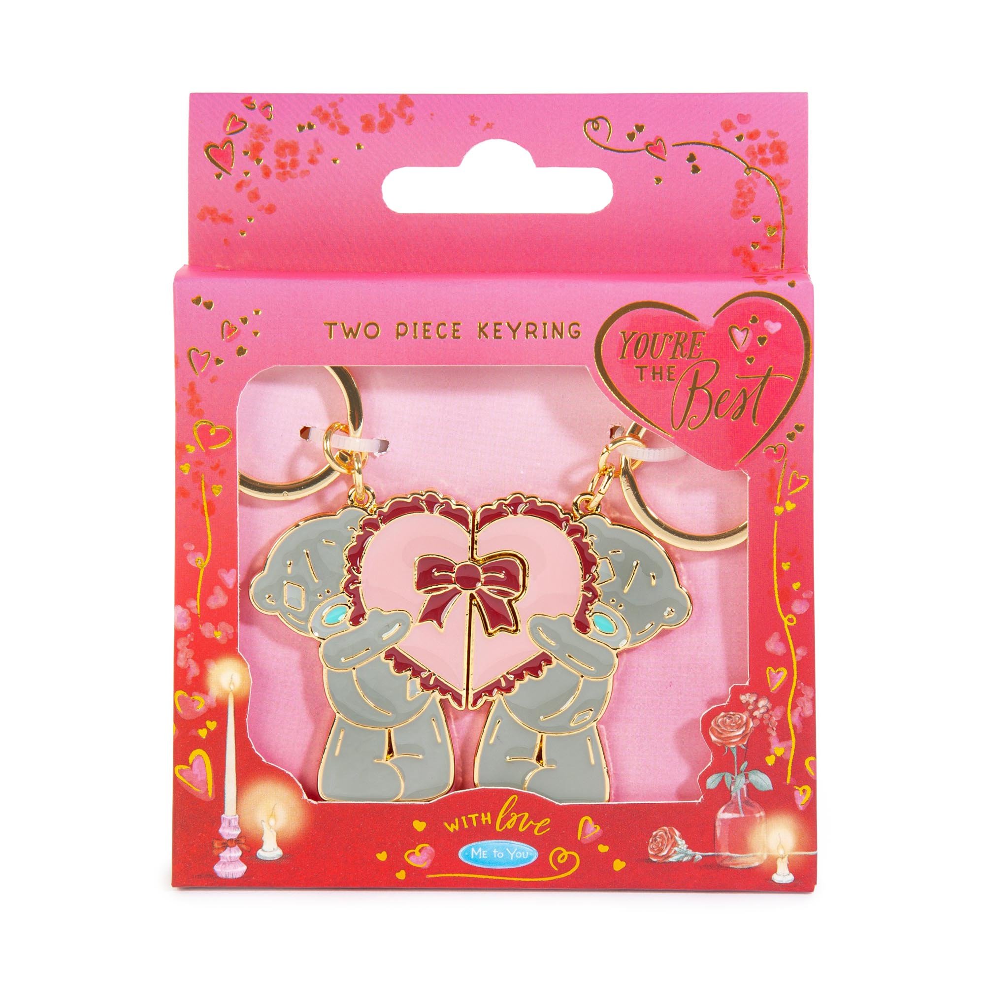 Tatty Teddy With Love Double Keyring