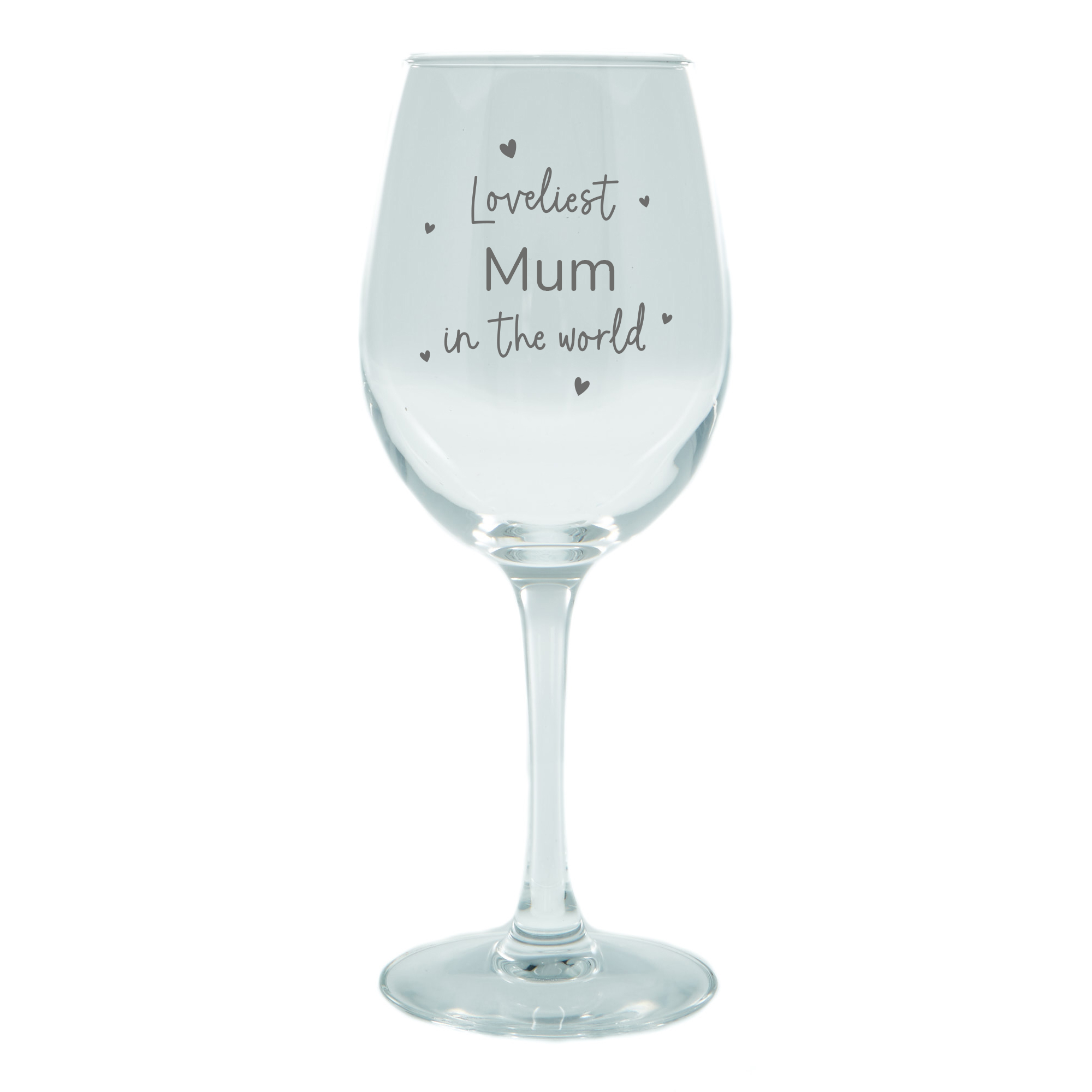 Personalised Wine Glass - Loveliest in the World