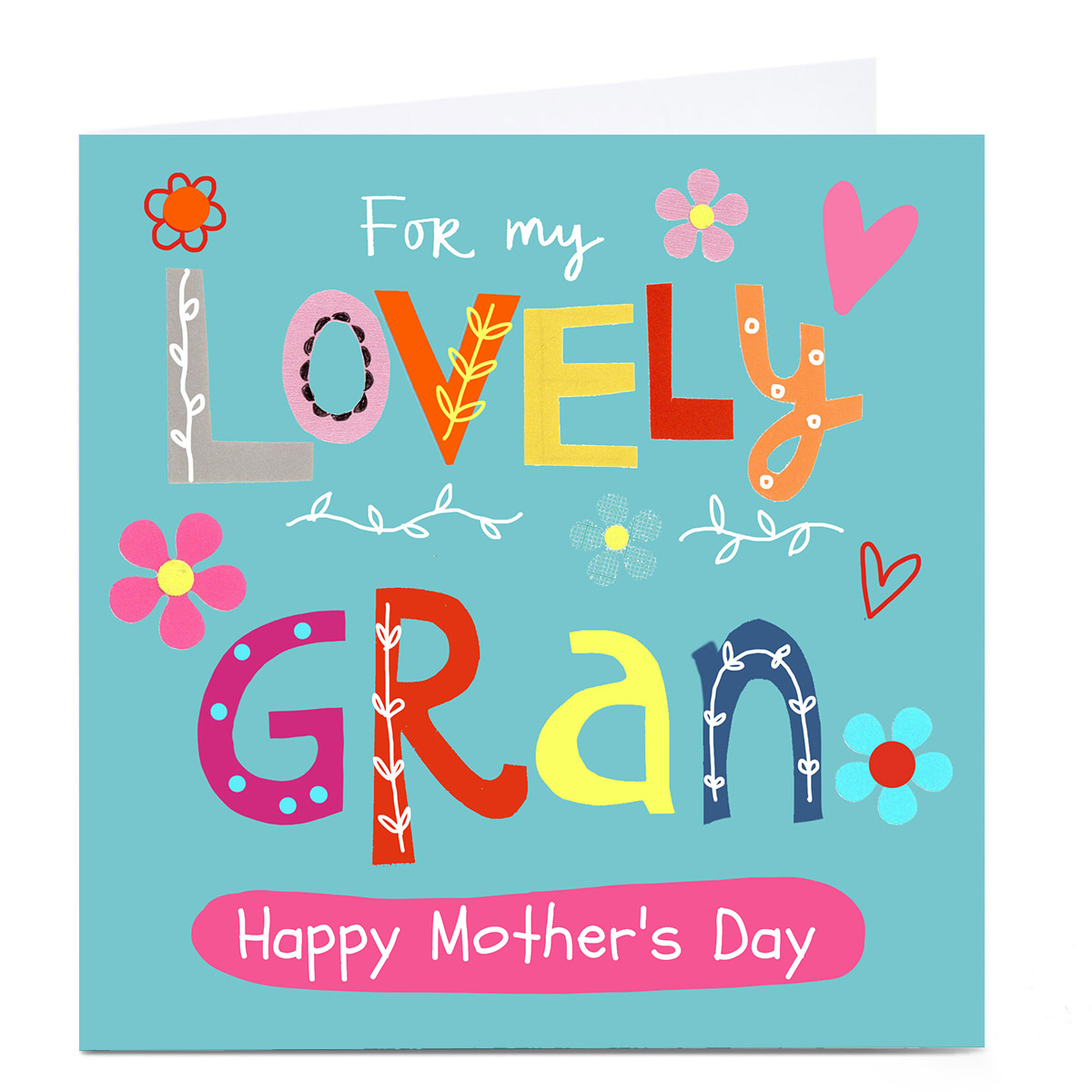 Personalised Lindsay Loves To Draw Card - Lovely Gran