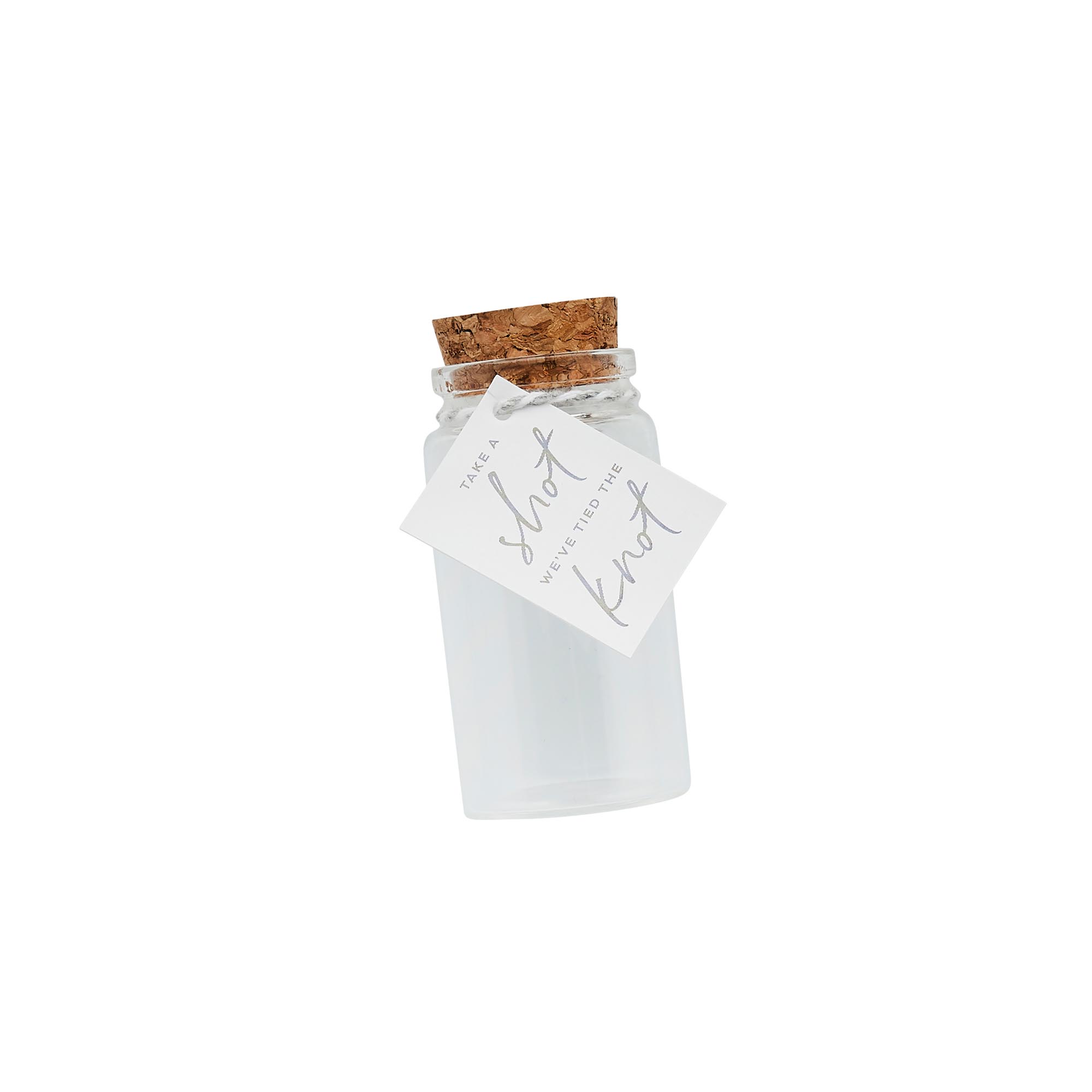 Mini Shot Glass Favours & Tags - Pack of 6