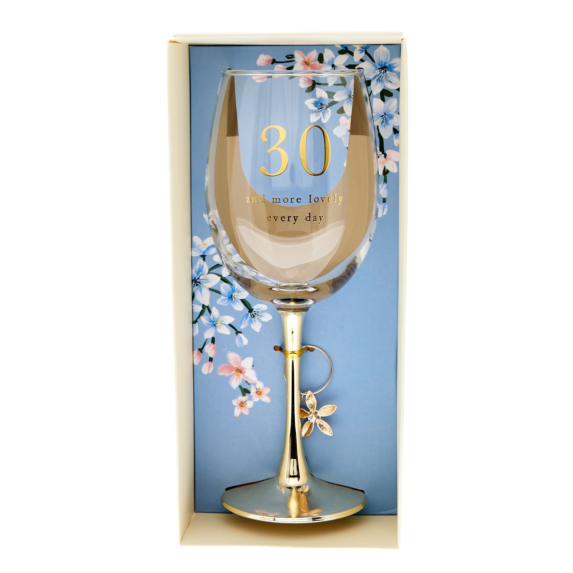 30th Birthday Wine Glass
