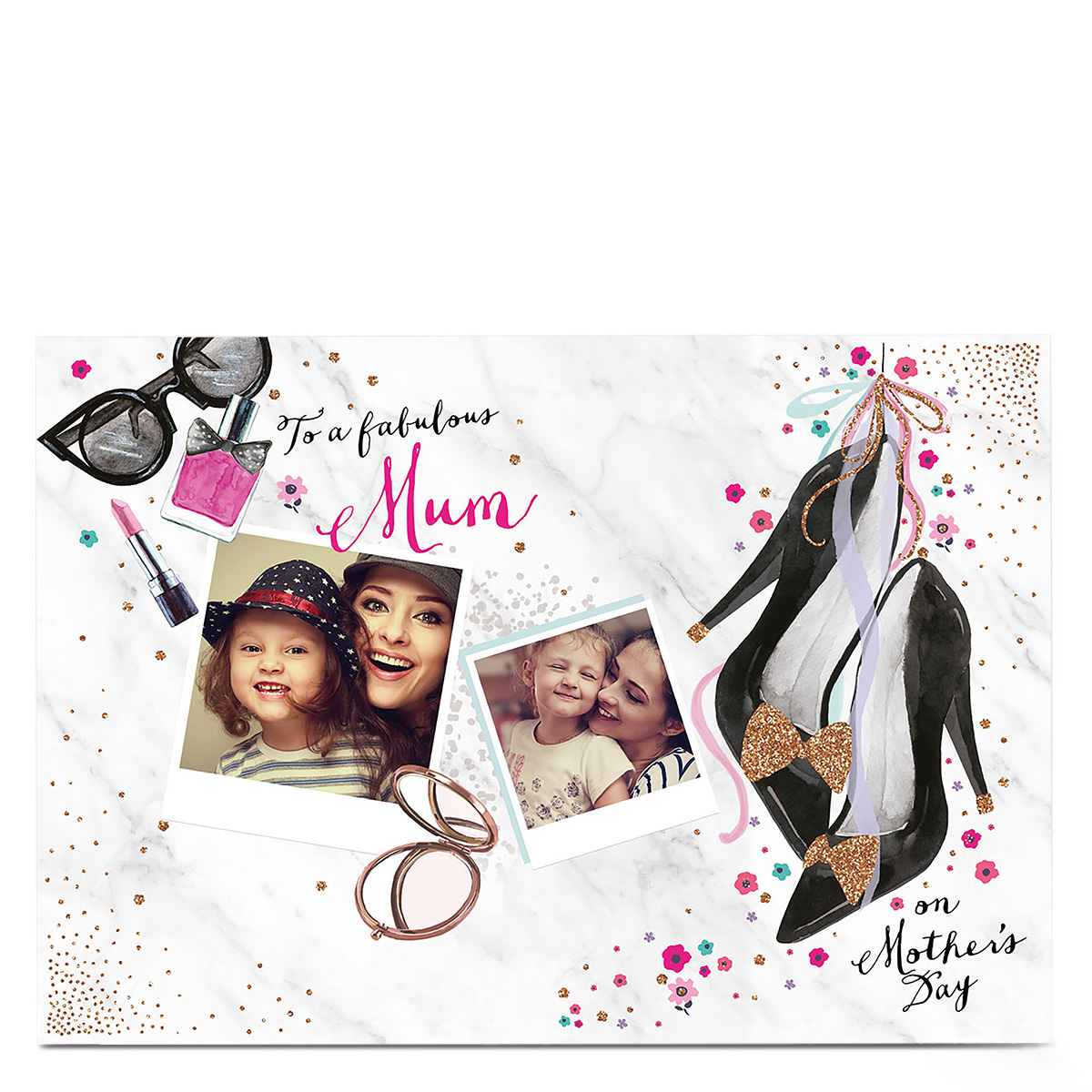 Multi Photo Upload Mother's Day Card - To A Fabulous Mum