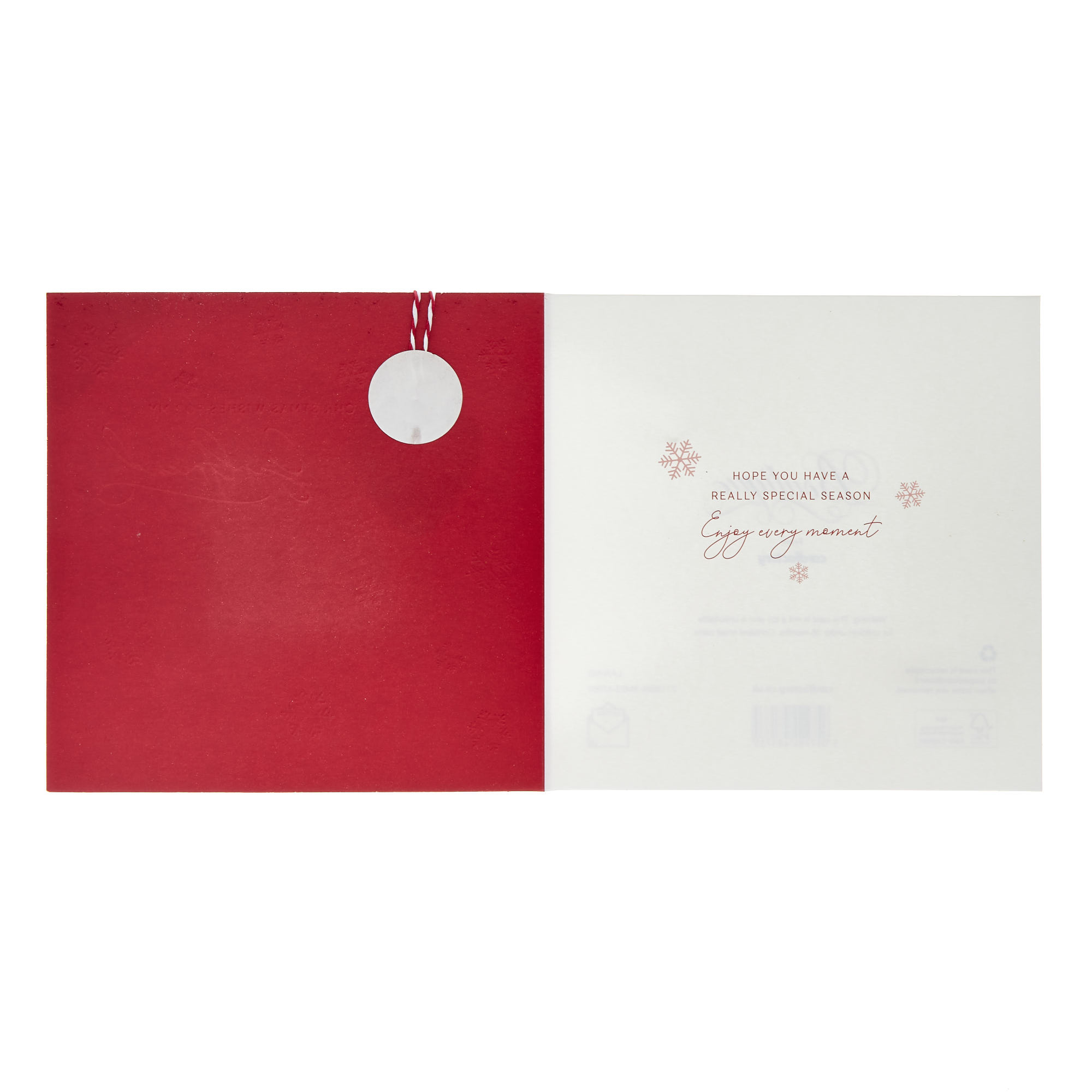 Girlfriend Hanging Heart Christmas Card