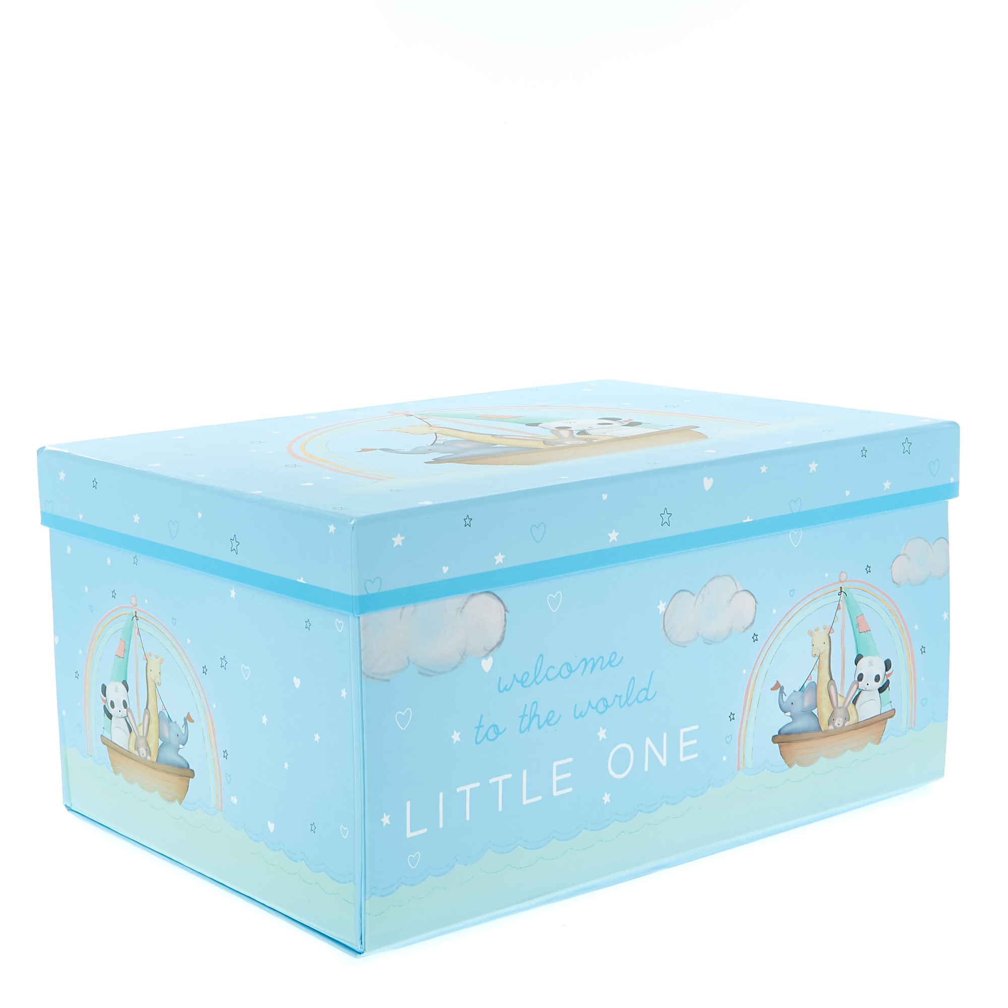 Magnetic Flat-Pack Baby Boy Gift Box 