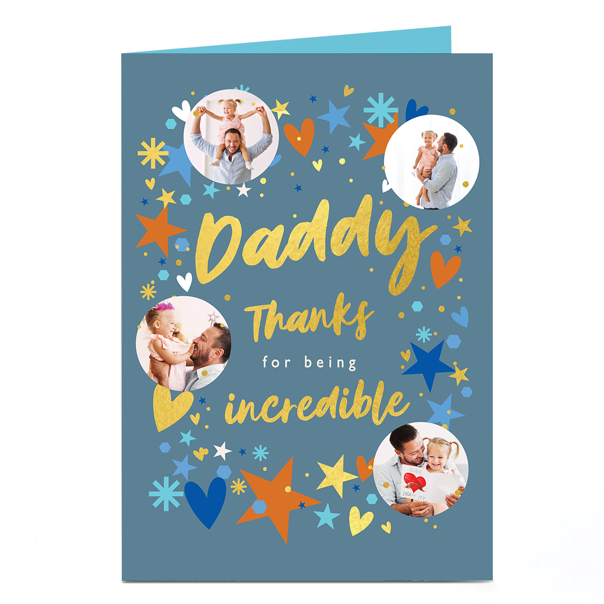 Photo Father's Day Card - Thanks For Being Incredible