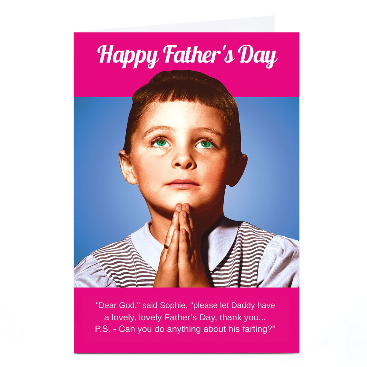Personalised Emotional Rescue Father's Day Card - Dear God...