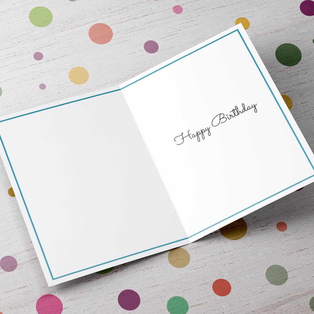 Personalised Birthday Card - Multicoloured Pattern