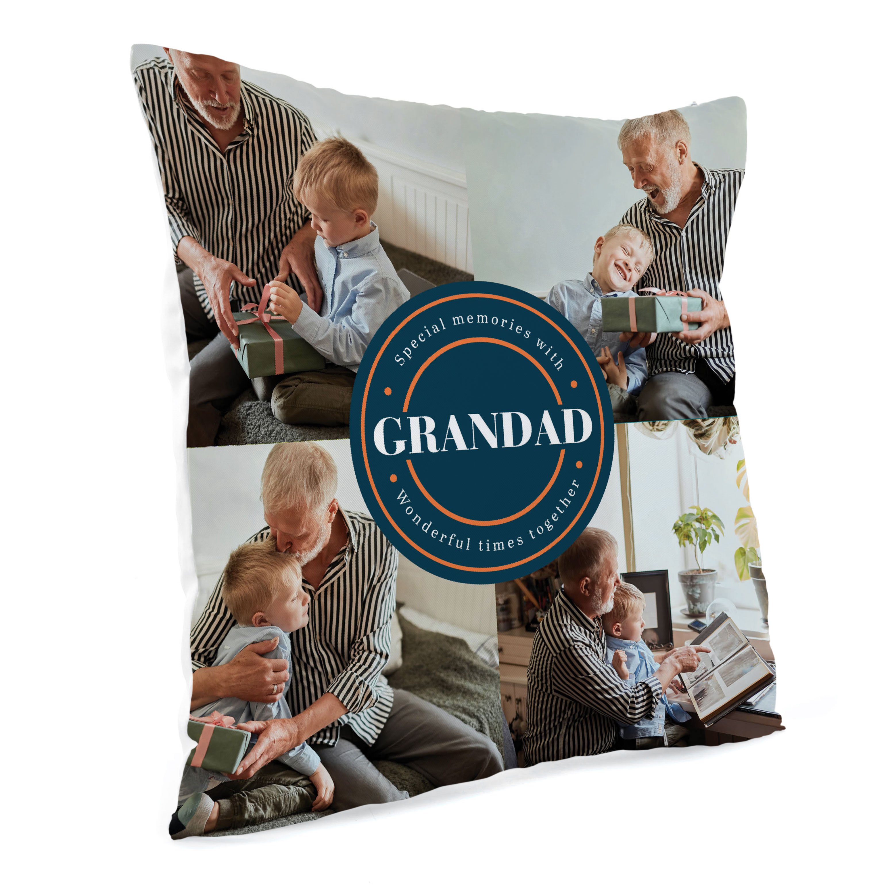Personalised Photo Cushion - Special Memories with Grandad