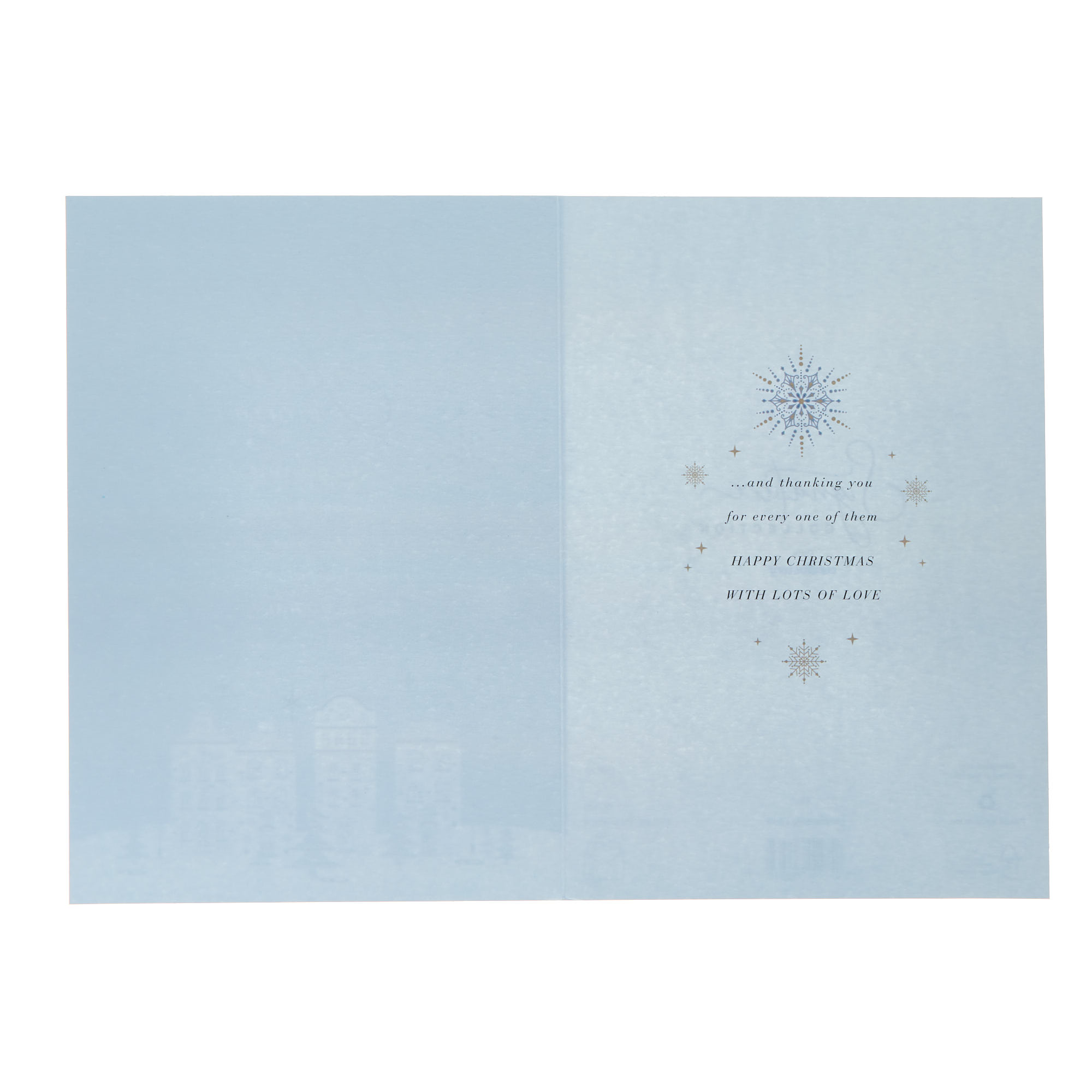 Mum From Your Son White Houses Christmas Card