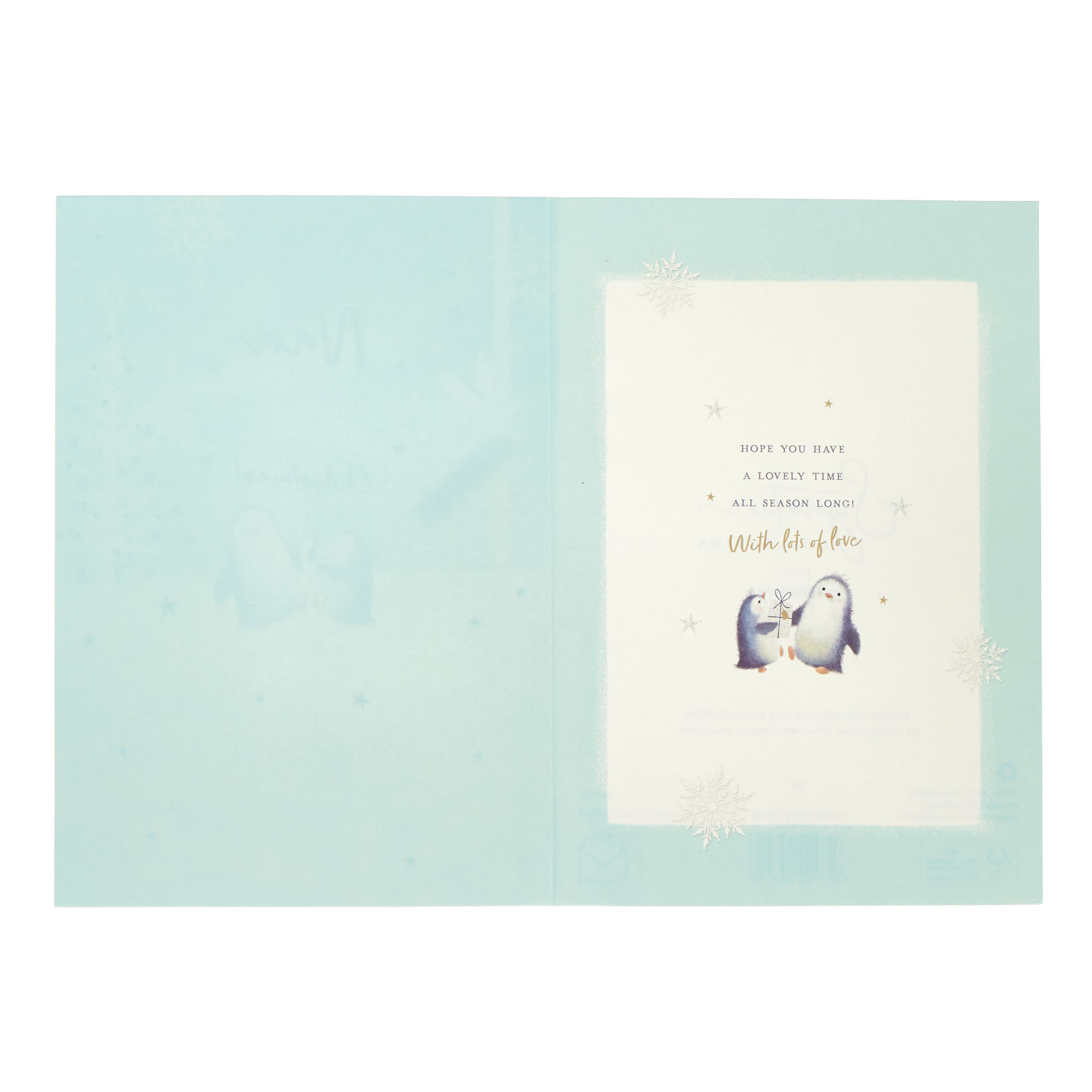 Nan Merry Little Penguins Christmas Card