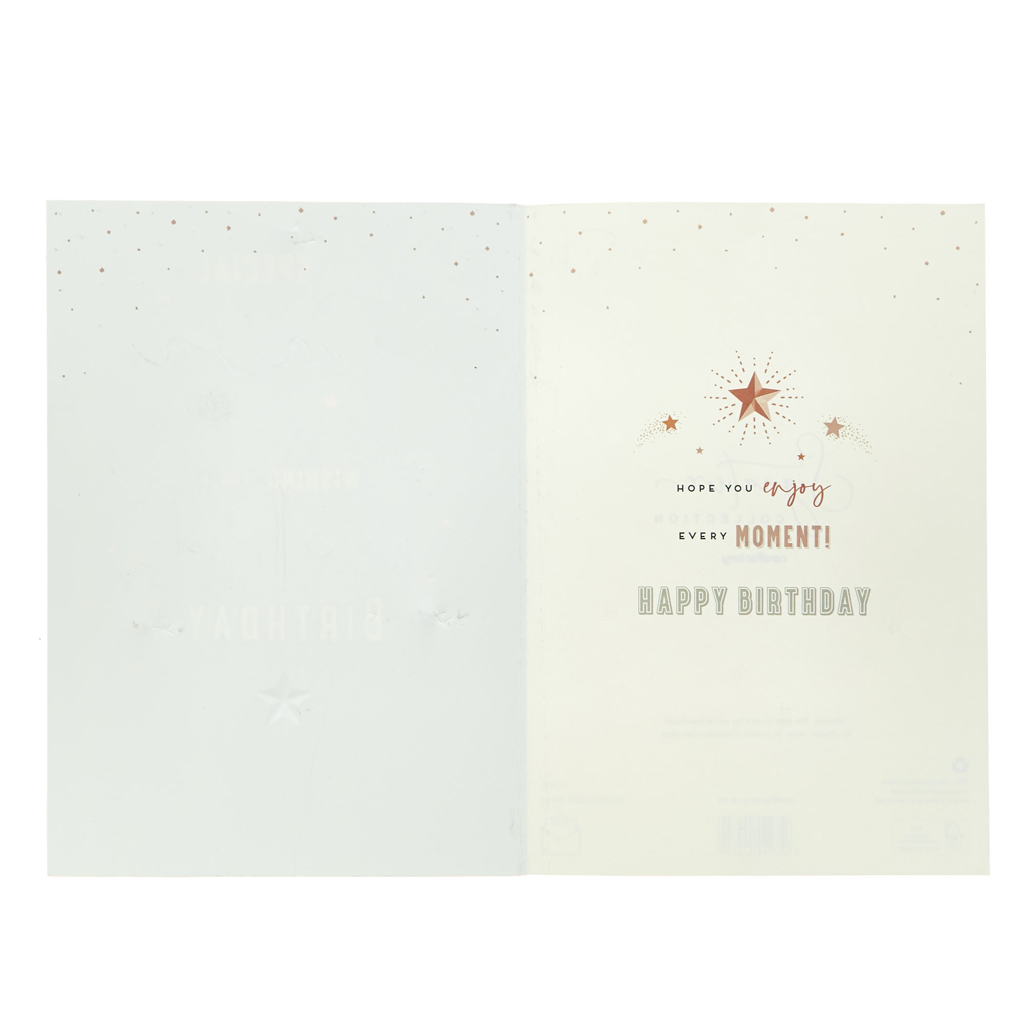 Papa Special & Wonderful Black & Bronze Birthday Card