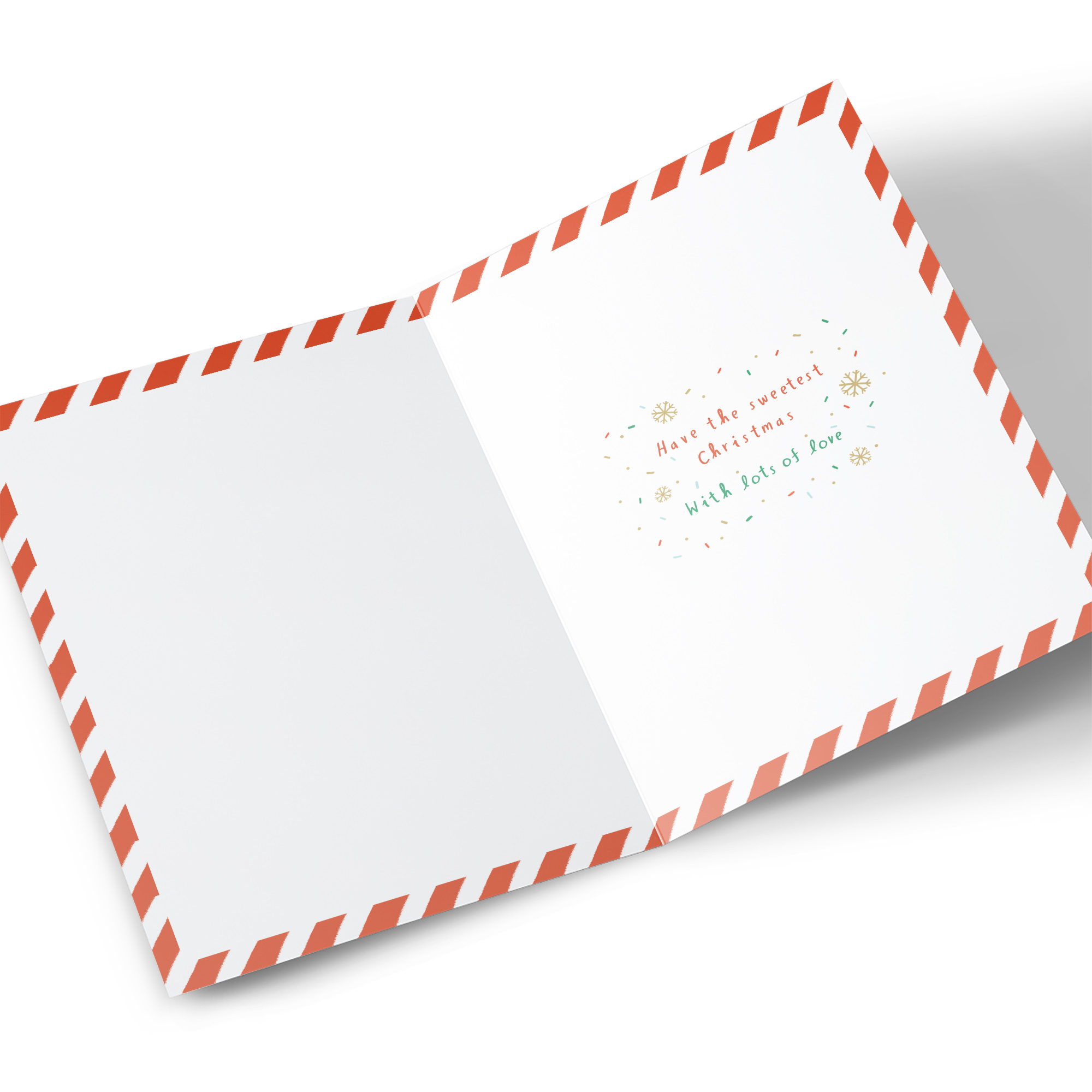 Christmas Card - Gingerbread Snow Angels, Grandchildren