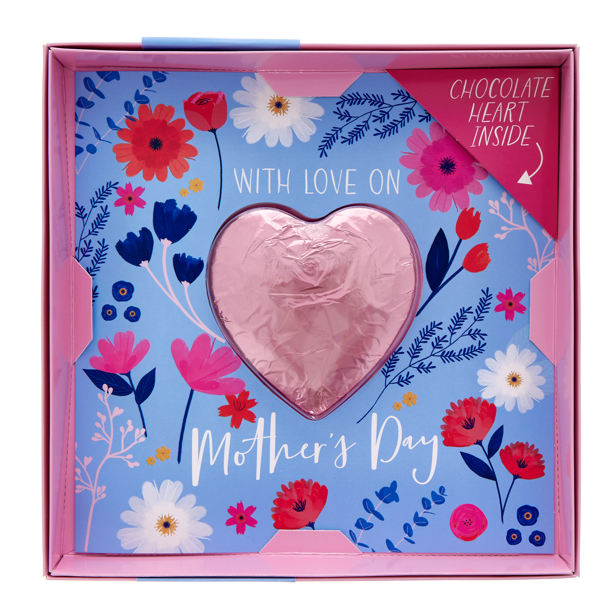 With Love Mother's Day Card with Milk Chocolate Heart