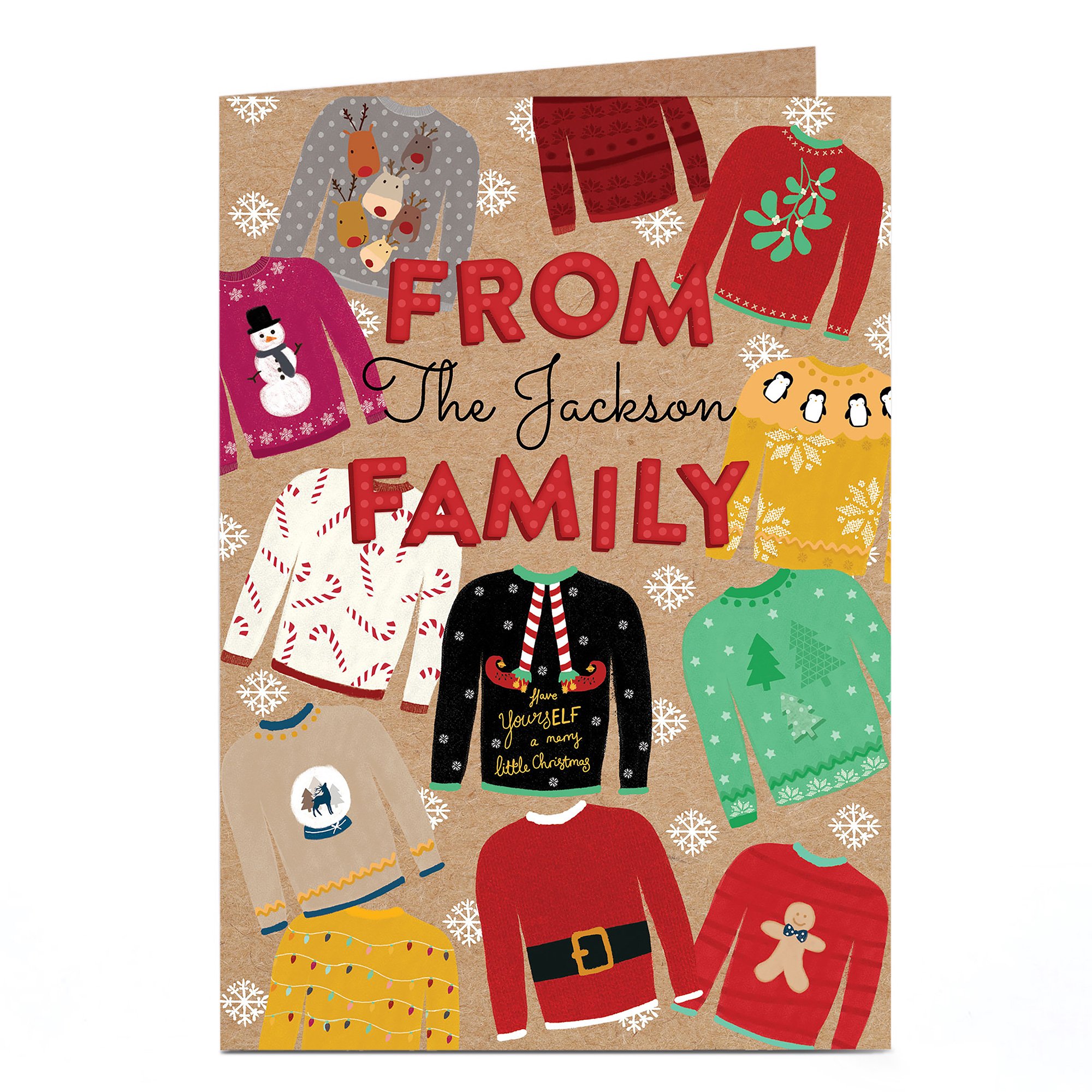 Personalised Christmas Card - Christmas Jumpers