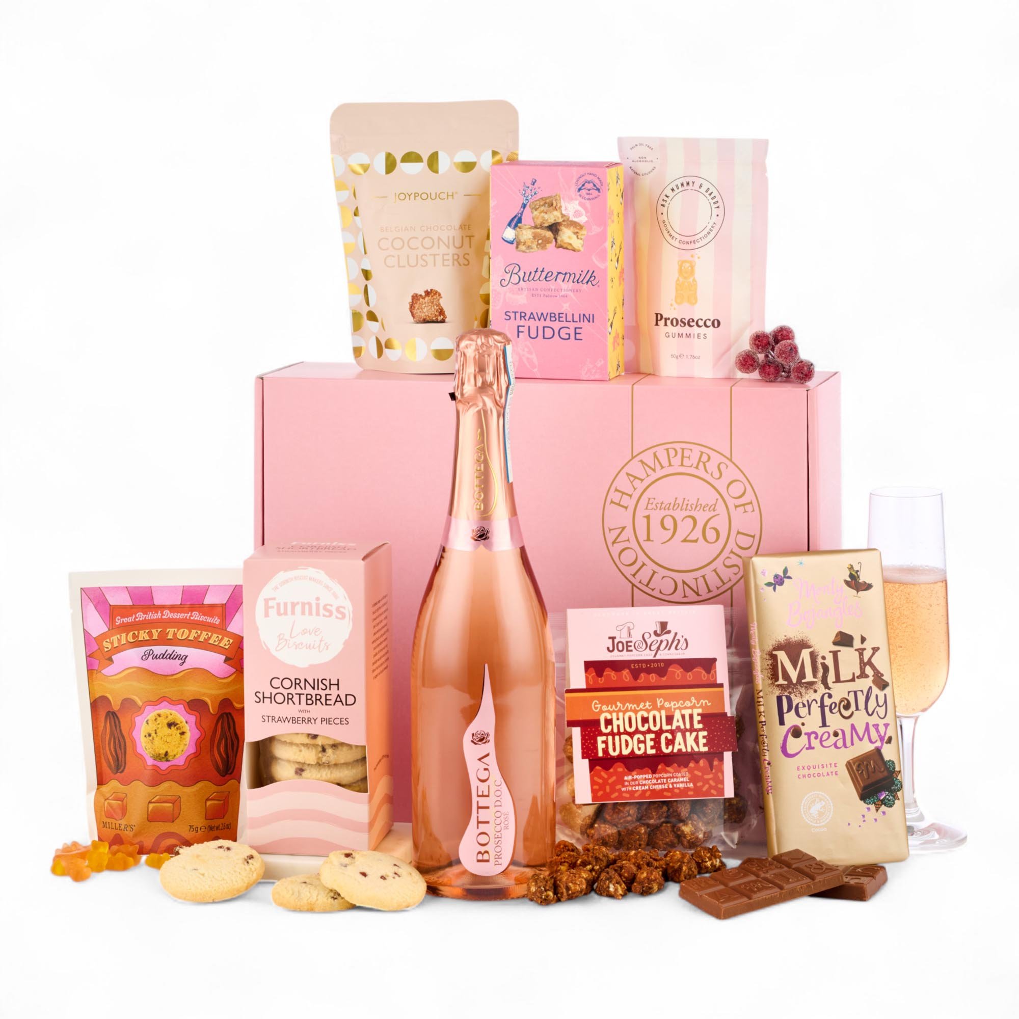 Luxury Rose Prosecco Gift Box Hamper