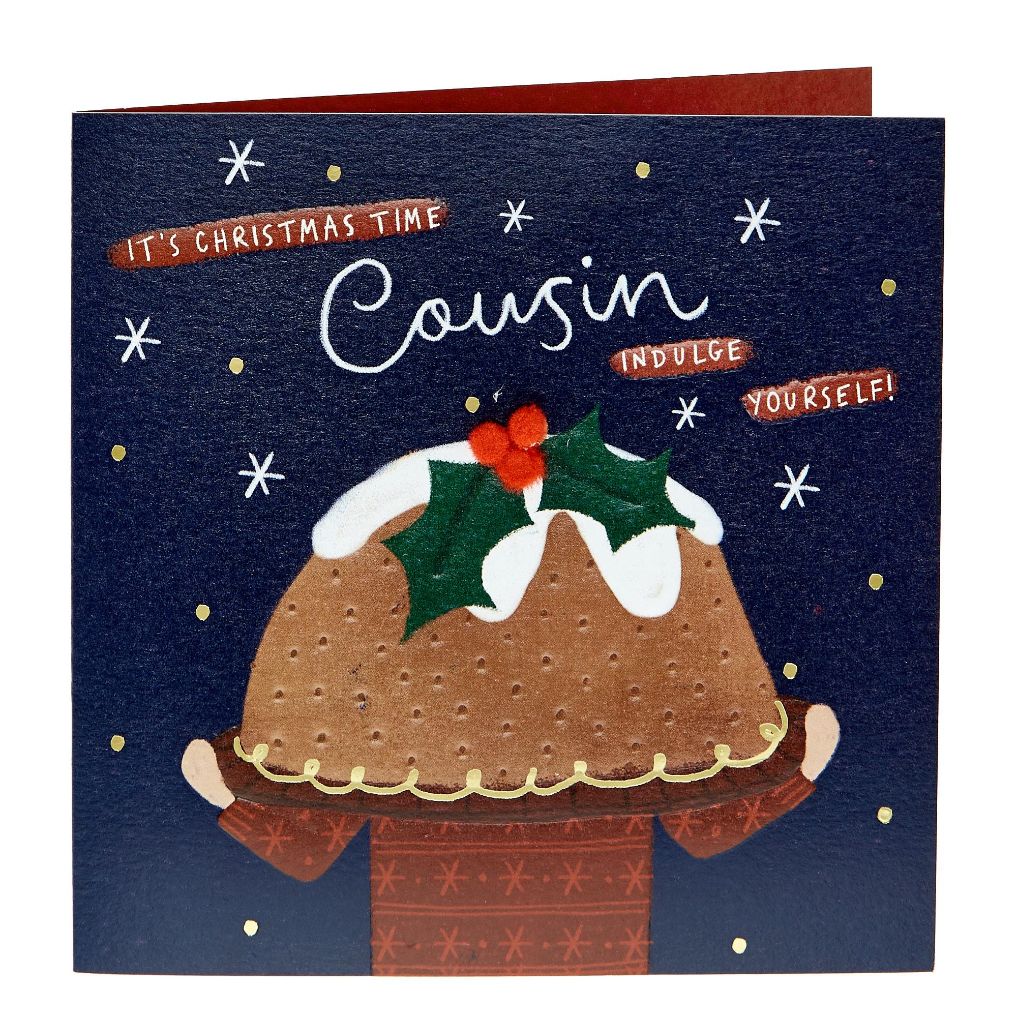 VIP Collection Christmas Card - Cousin Indulge Yourself