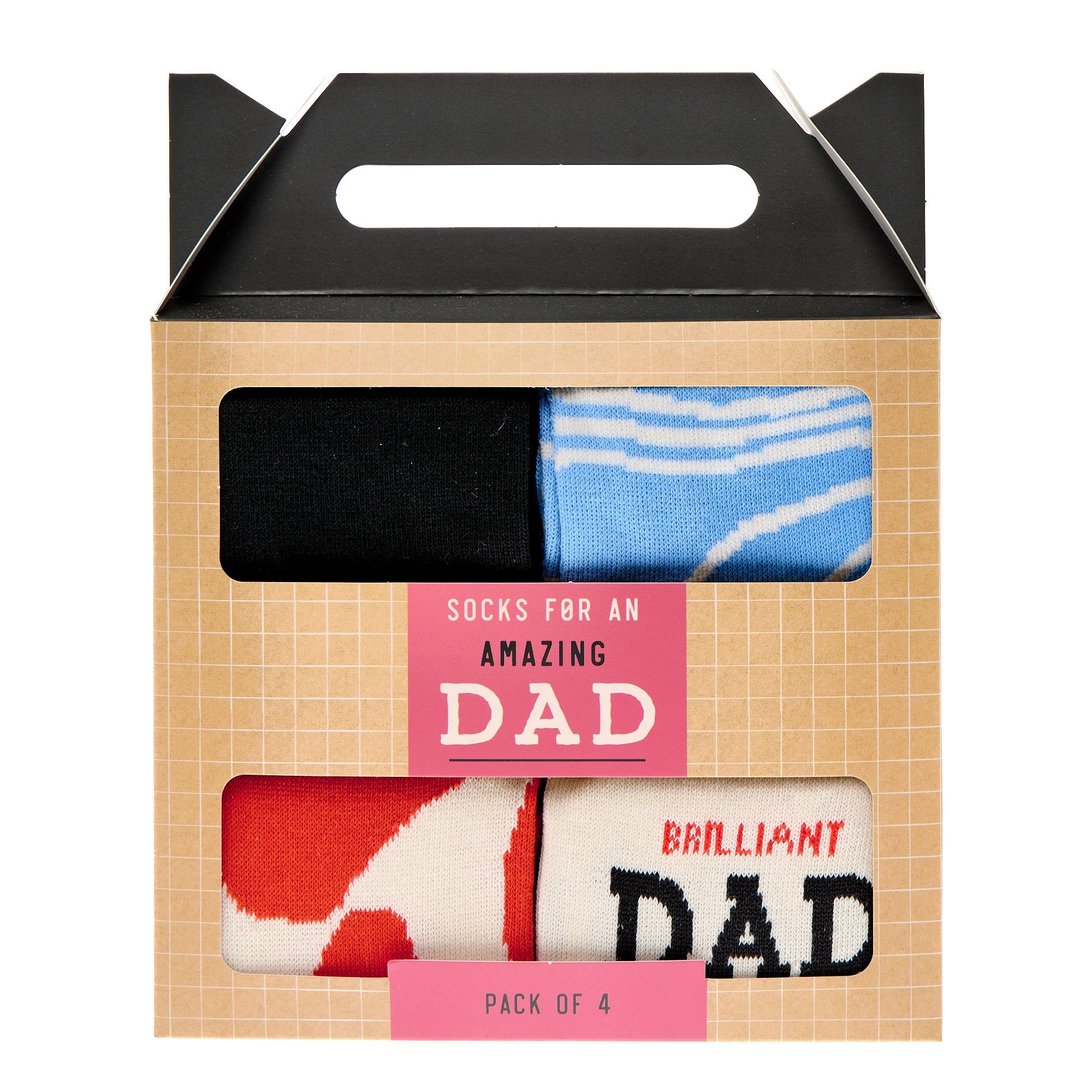 Amazing Dad Socks - 4 Pairs