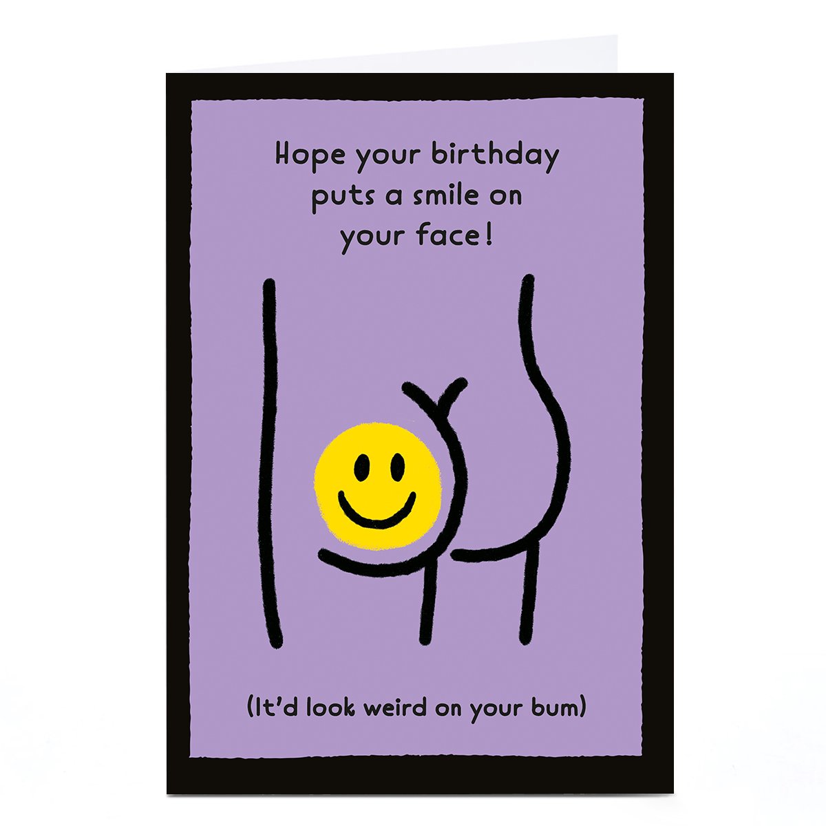 Personalised Birthday Card - Smile On Your Face