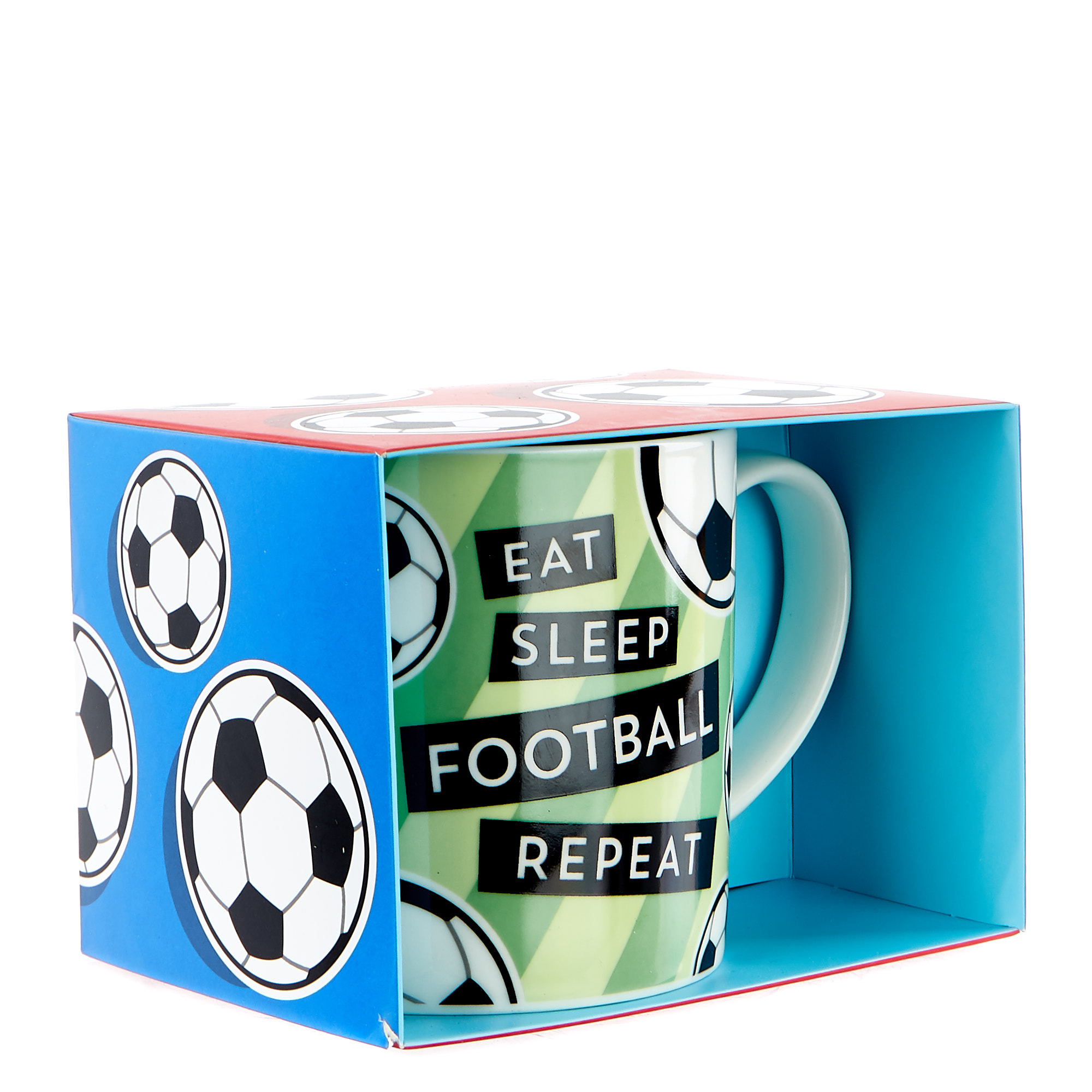 Eat Sleep Football Repeat Mug