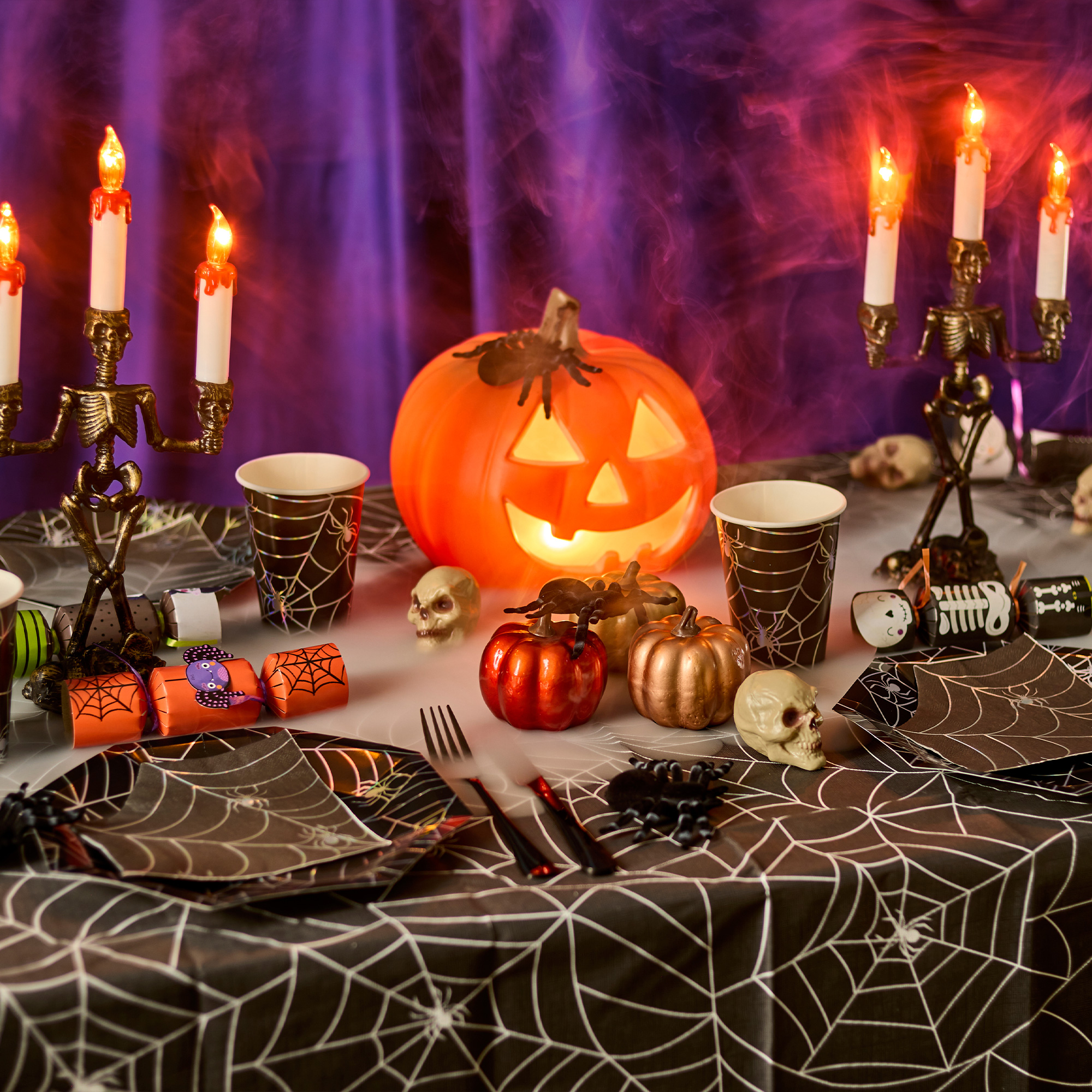 Halloween Spider Party Tableware