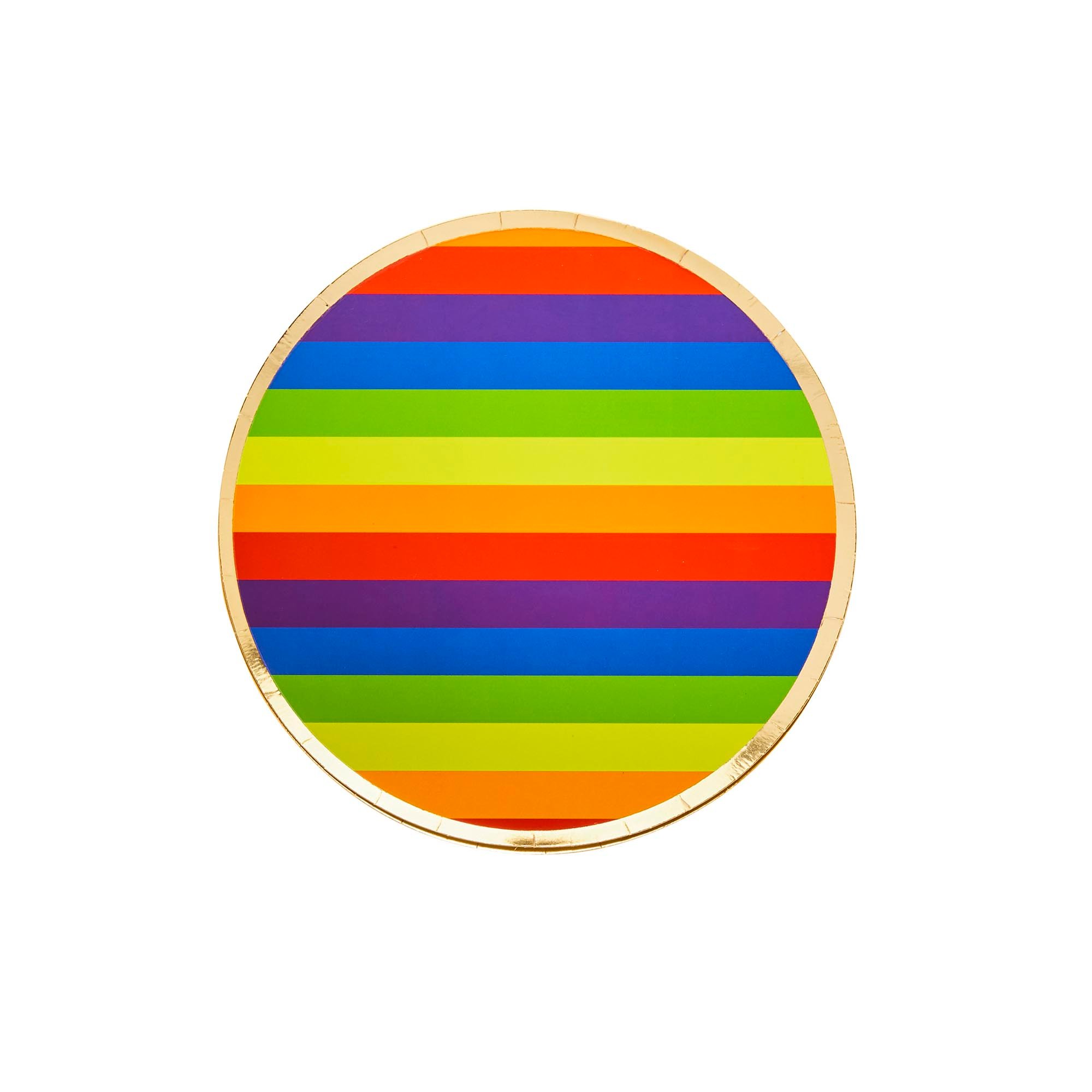 Rainbow Paper Plates - Pack of 8
